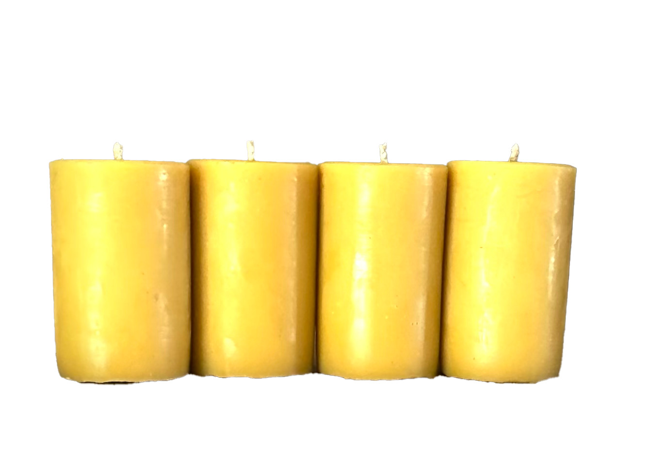 Handmade 100% Pure Beeswax Pillar Candle 2″ x 3″ 100% Cotton Wick