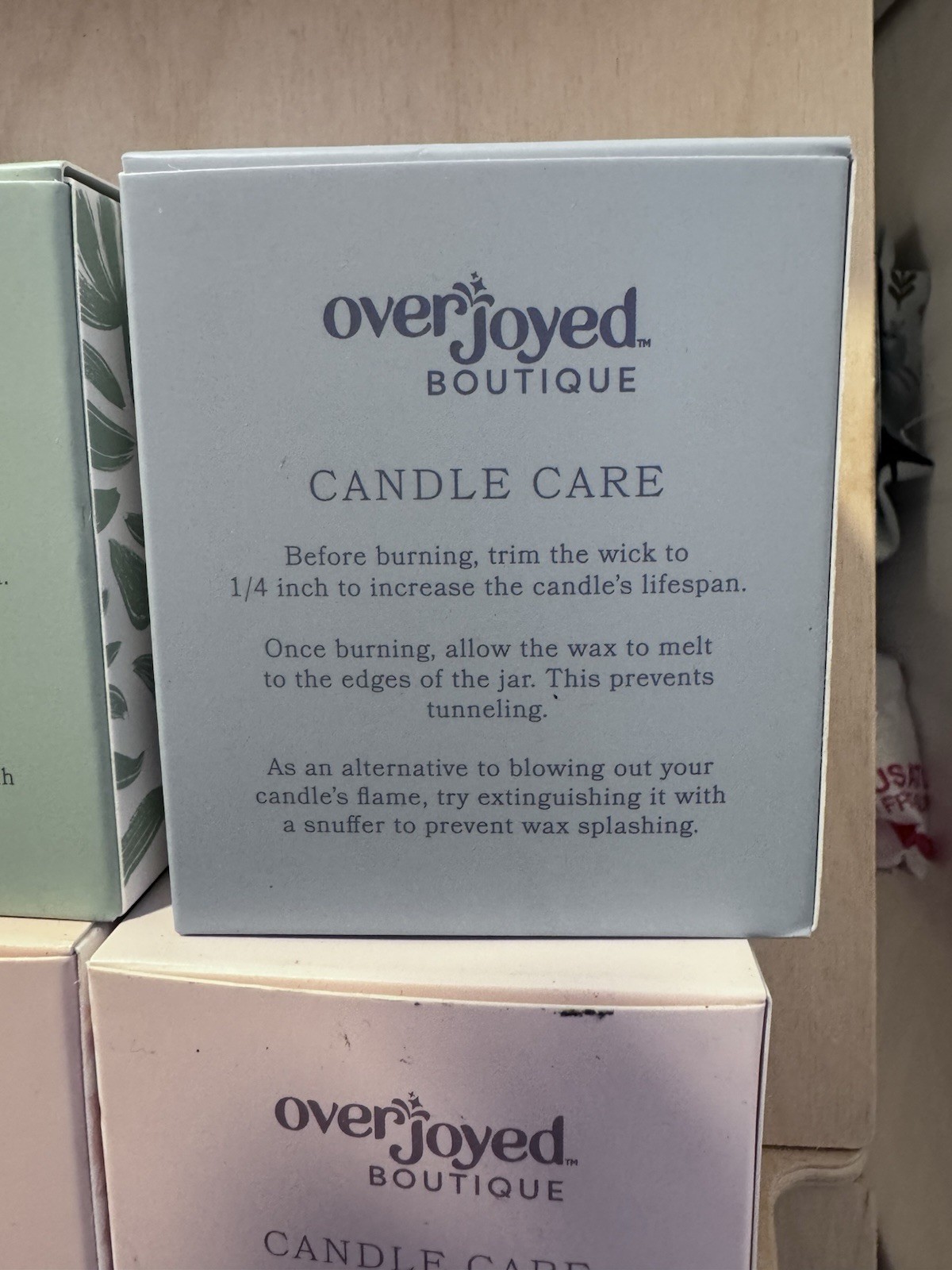 Overjoyed Boutique Candle Lot 6 SeaSalt Bergamot Magnolia Sage Aloe 4-6oz 2-20oz