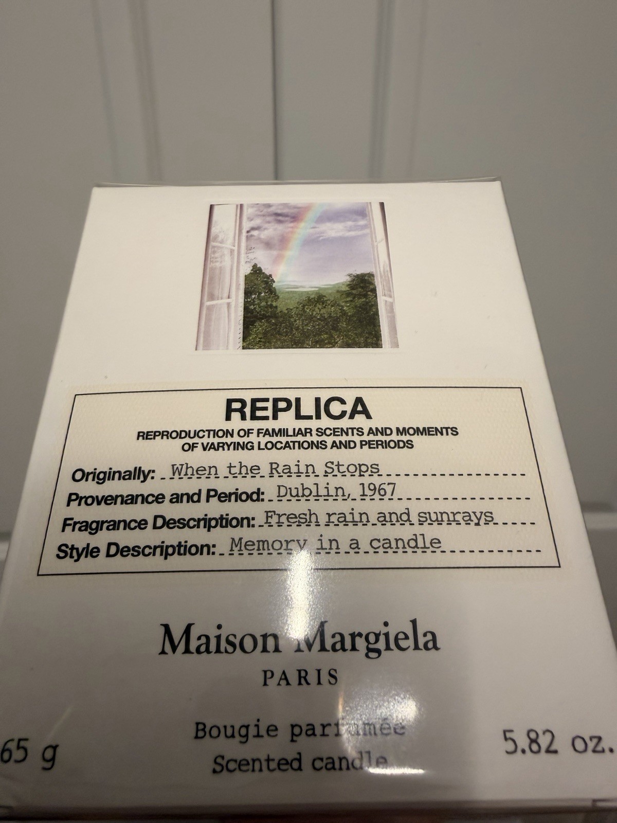 Maison Margiela REPLICA When the Rain Stops Scented Candle 5.82 oz (SEALED)