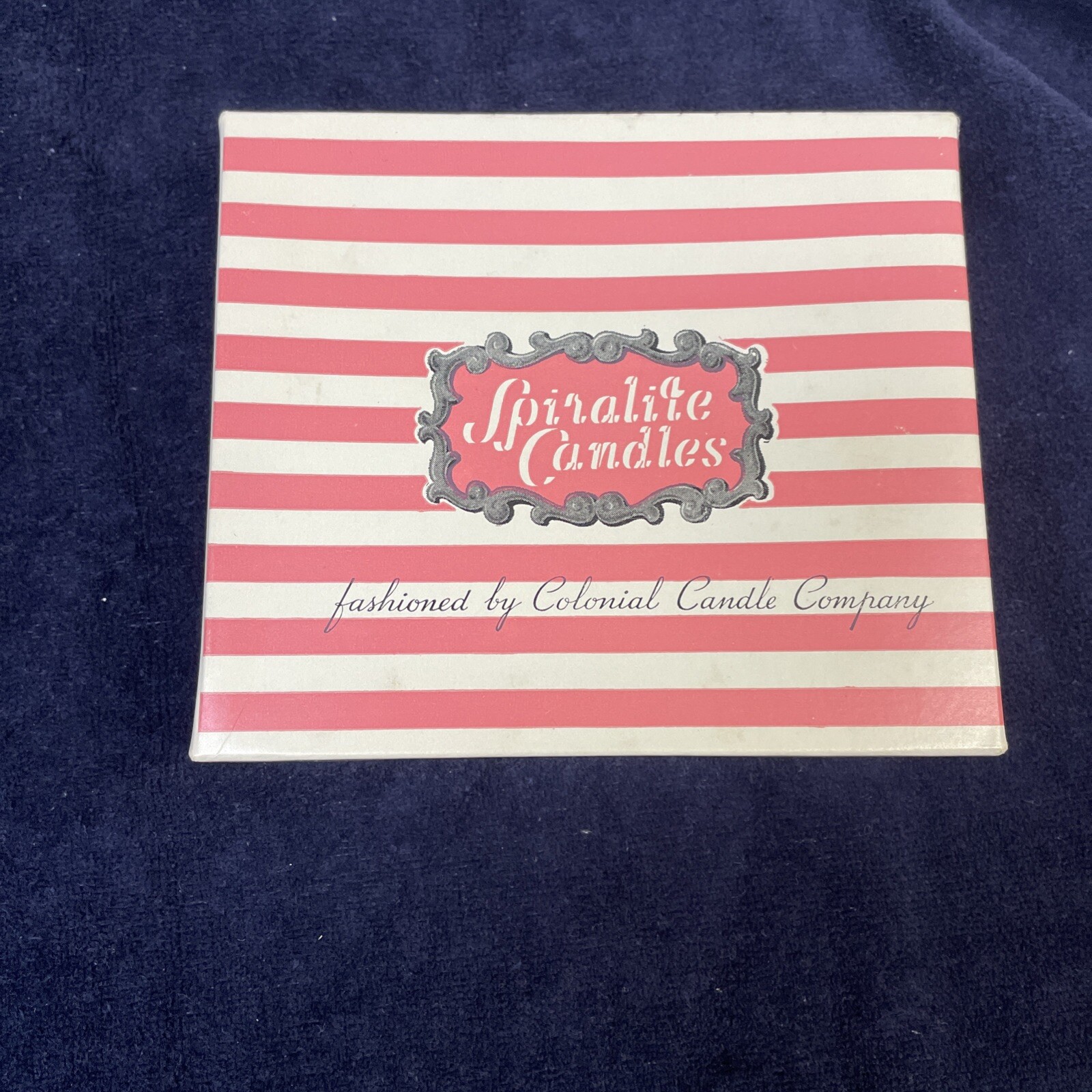 10 Count Box of 5 1/2 Inch White Spiralite Candles Wrapped In Original Pkg & Box