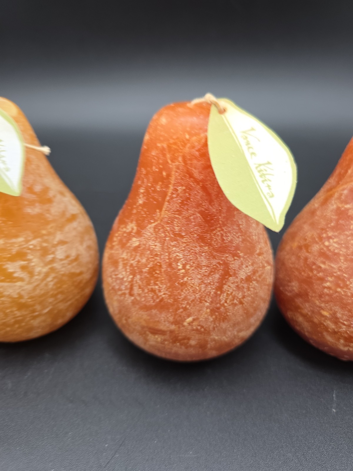 Vance Kitira Pear Candles Set of 5 Decorative Unused Tags Rustic Home Decor