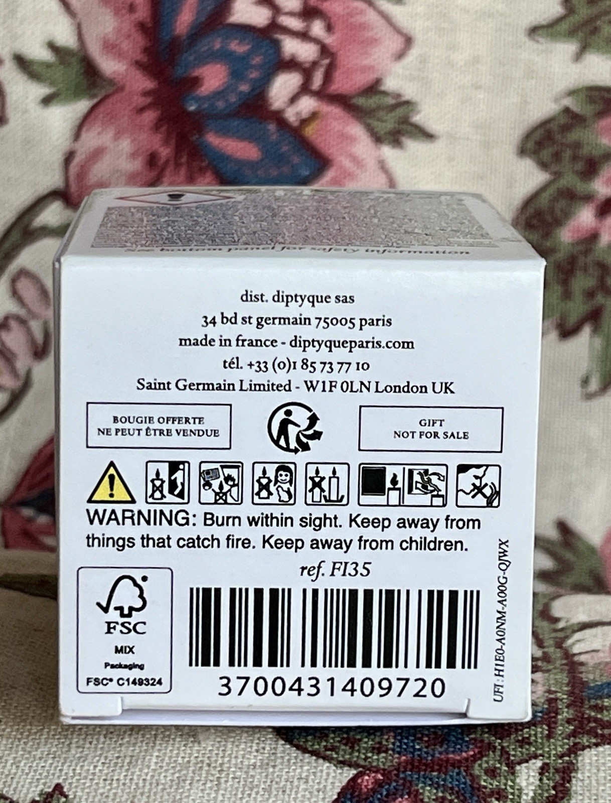 Diptyque FIGUIER Fig Tree Scented Candle 1.23Oz/35g NIB Votive Mini Travel Size