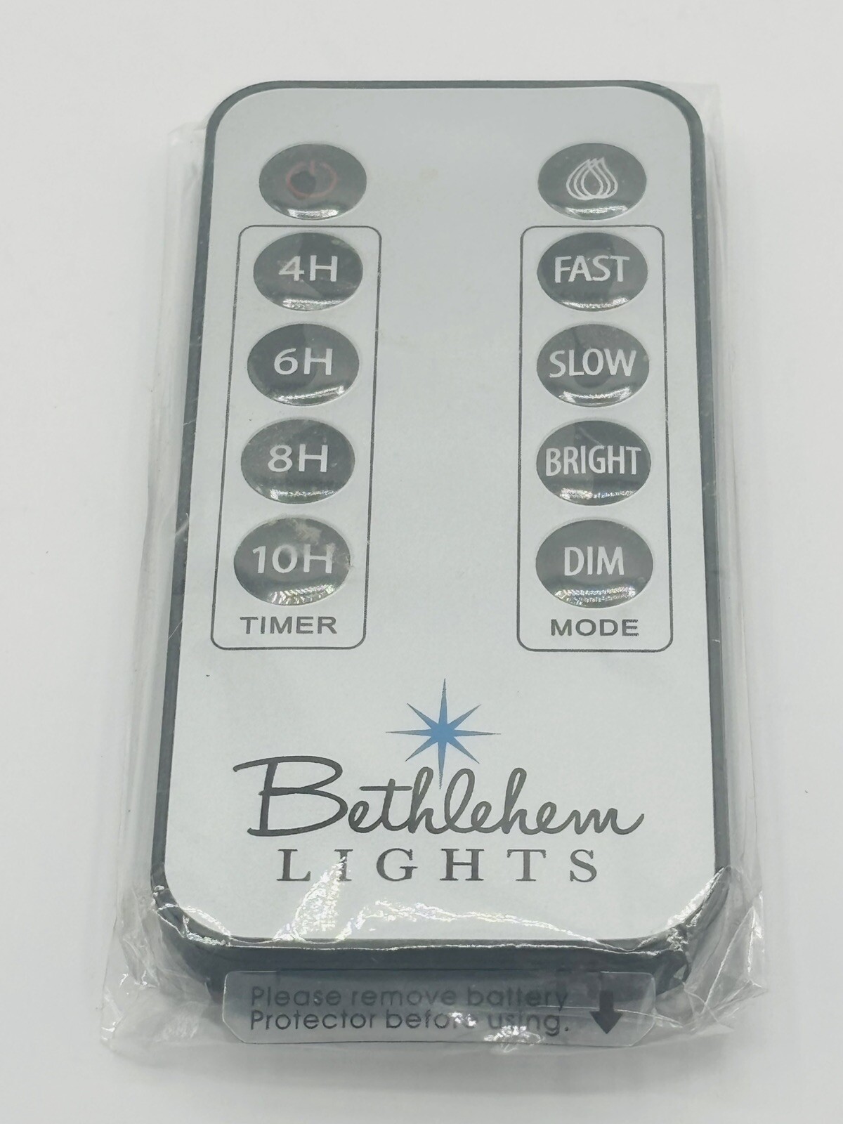 Bethlehem Lights LED Touch Flameless Candles w/Timer Blue Pillar~Lot of 2~New