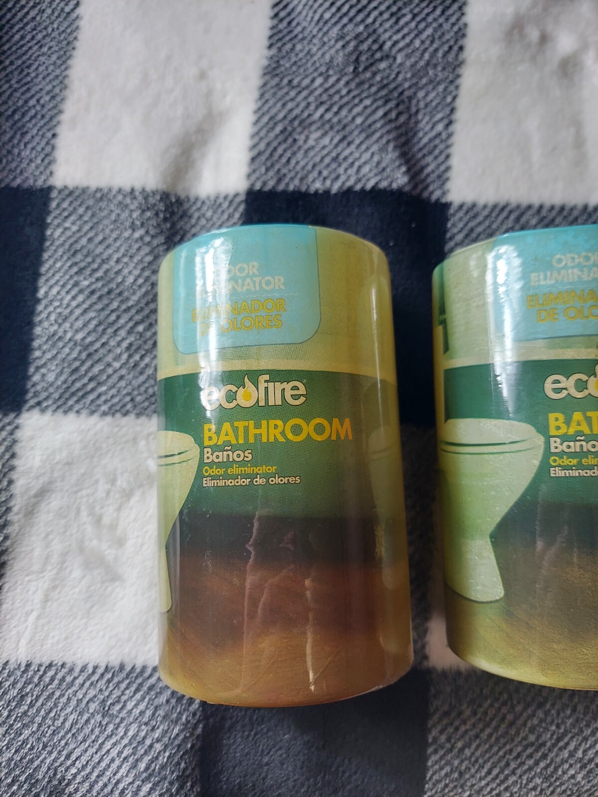 2X EcoFire Bathroom Odor Eliminator Candles ~ Brand New Odor Protection Cleaner