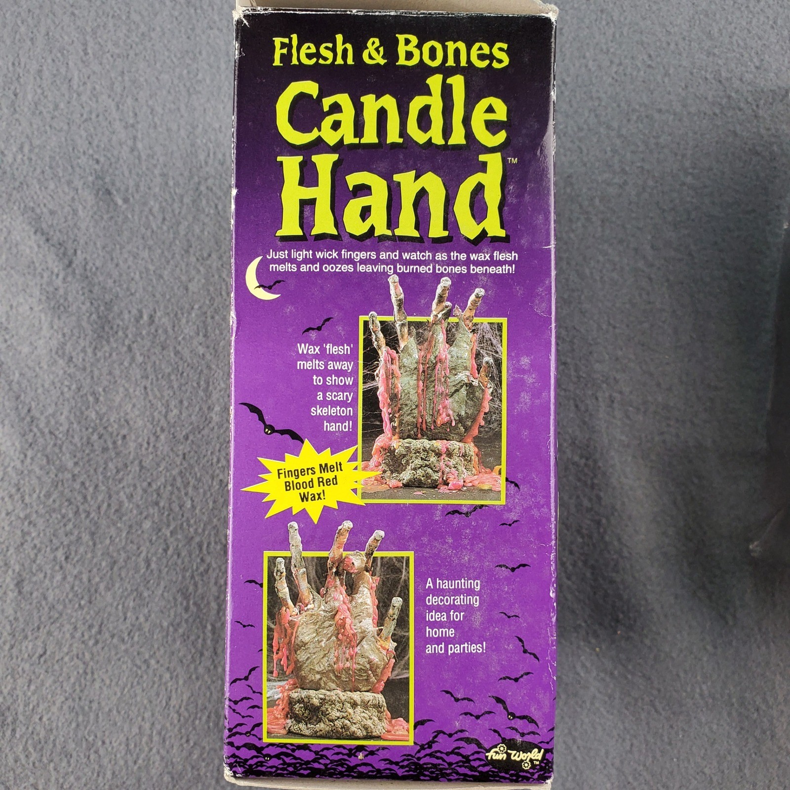 Flesh & Bones Candle Hand Halloween Decor, Open box