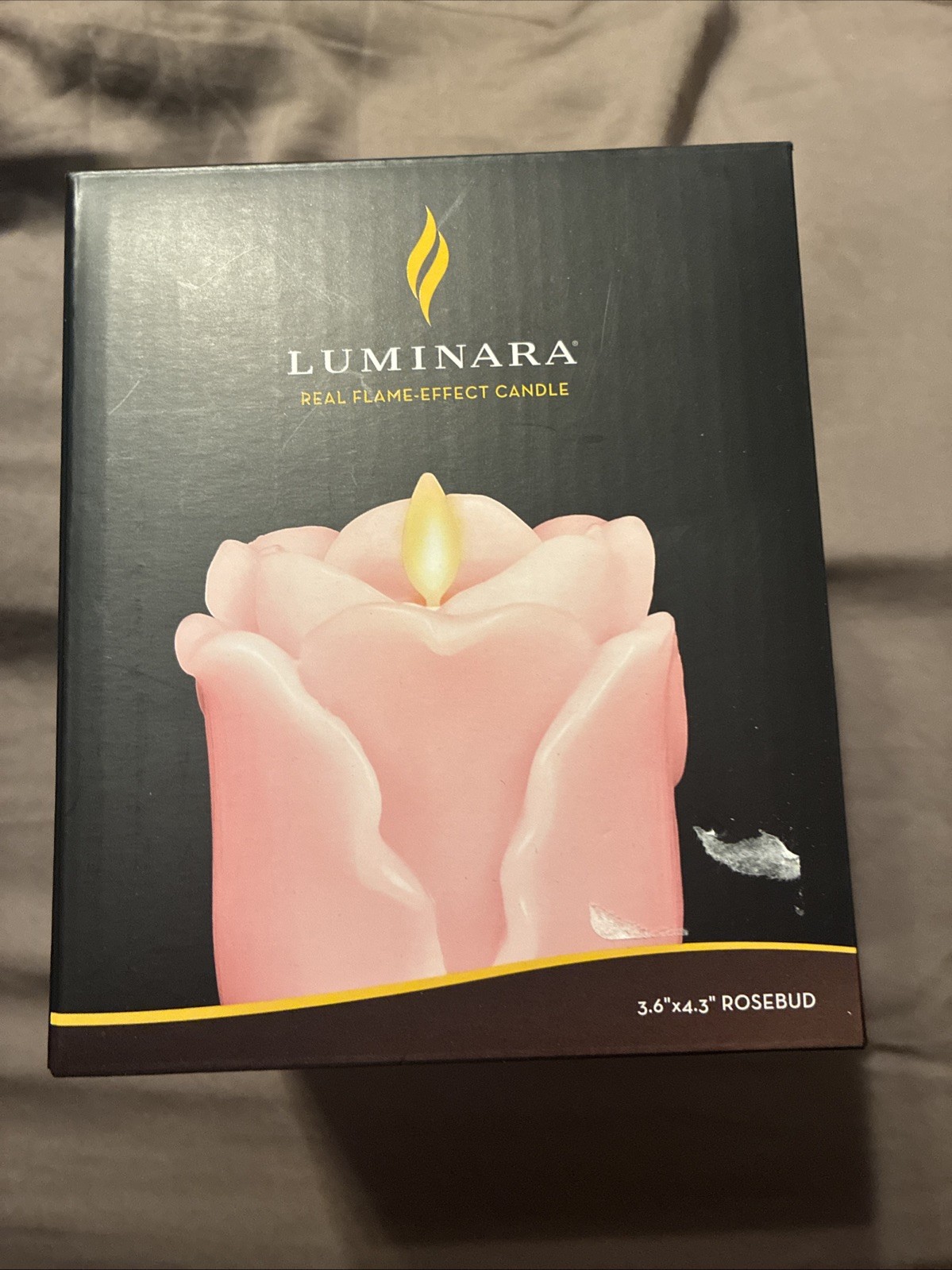 Luminara Real Flame Effect Rose Bud Candle Crystal Rose