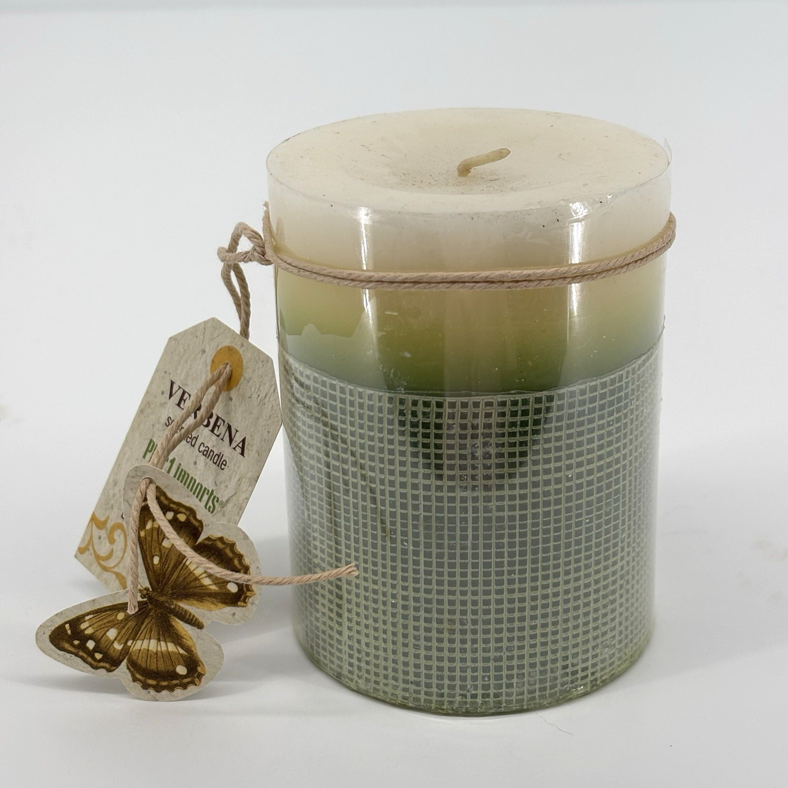 Pier 1 Imports Verbena Scented Candle Verveine Bougie 4″ x 3″ NWT