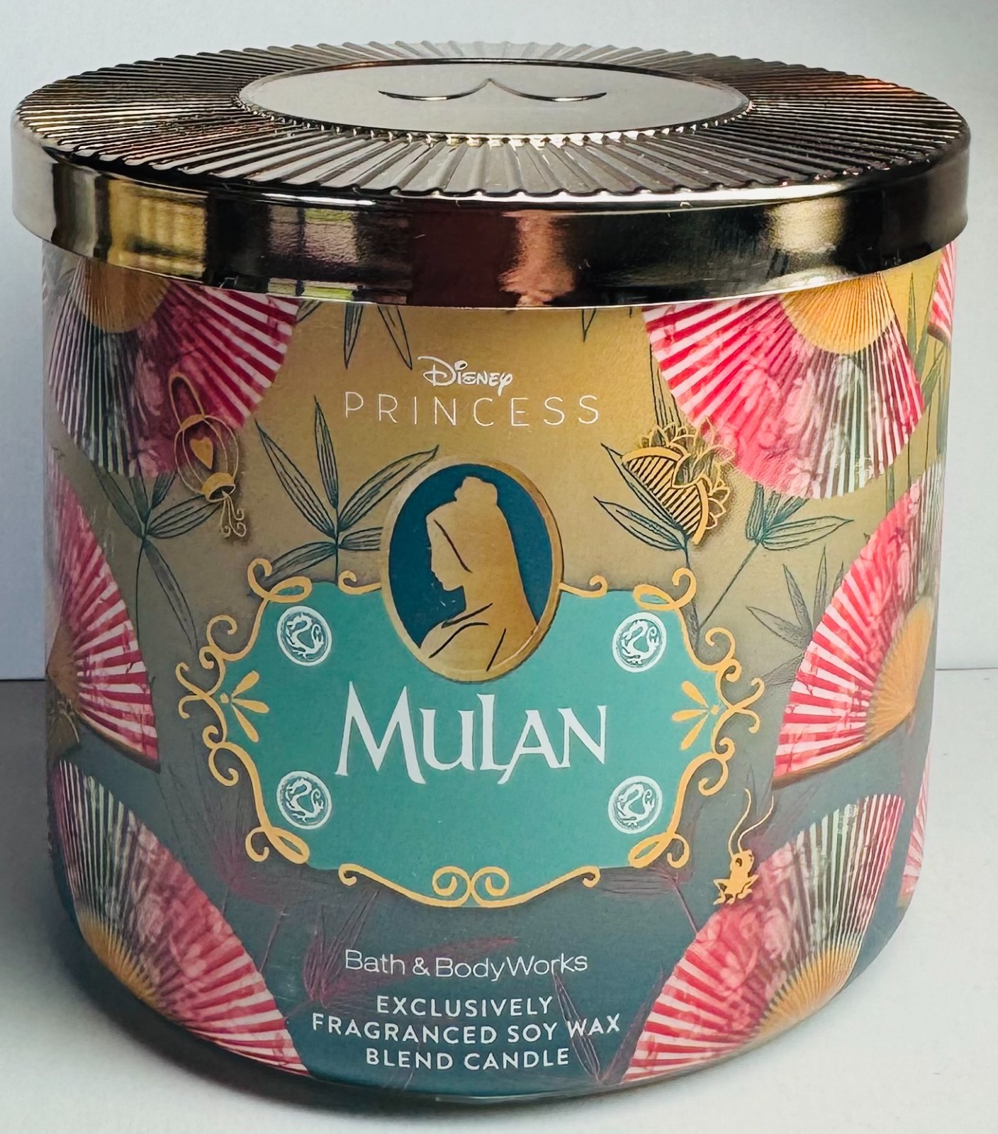 *NEW* DISNEY PRINCESS ~ MULAN ~ 3 Wick CANDLE ~ Bath & Body Works ~ SHIPS FREE!