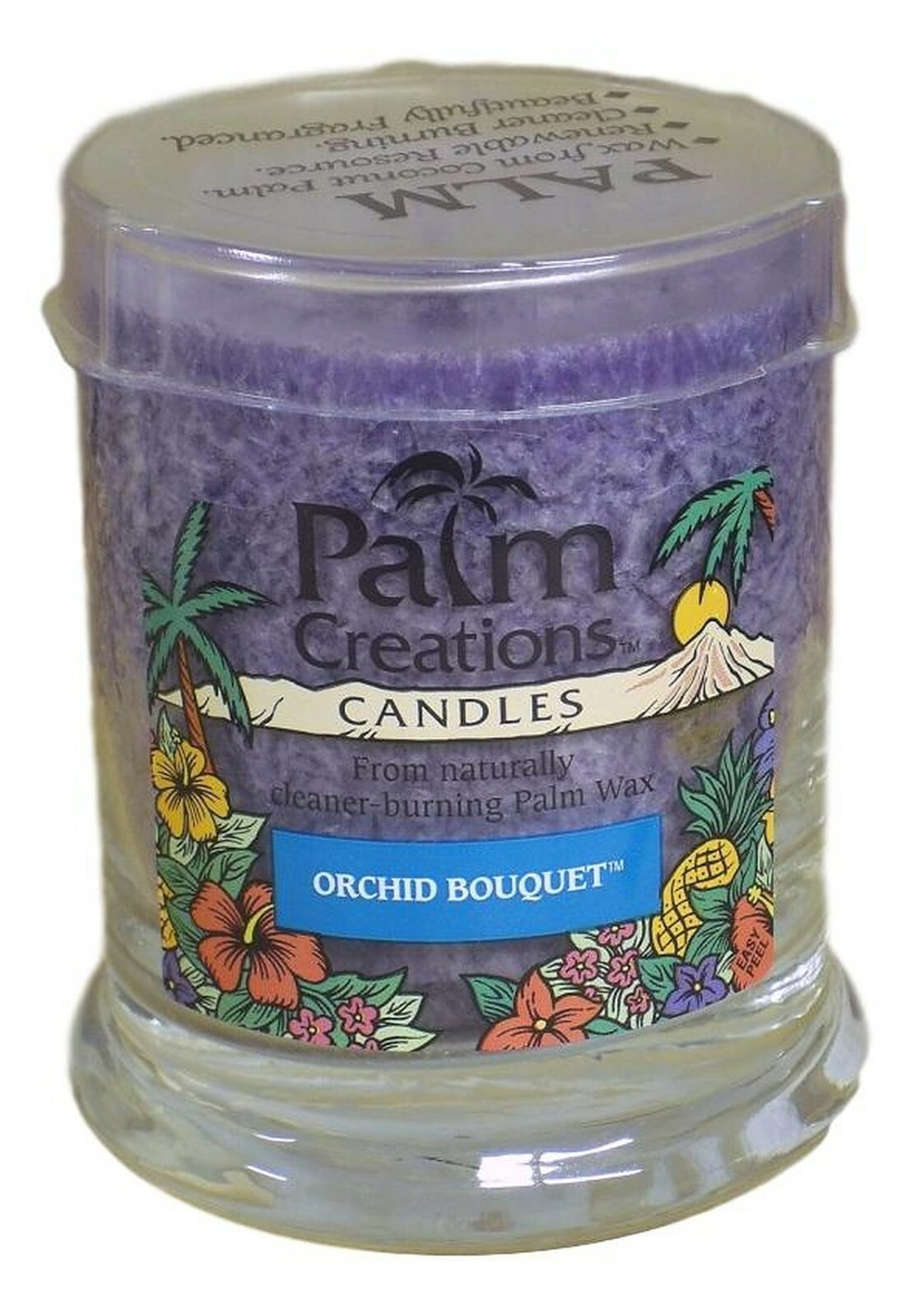 Scented Candles 3-Pack 9 oz Jars Purple Orchid Bouquet Nature’s Finest Garden
