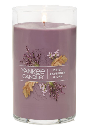 Yankee Candle Dried Lavender and Oak 14.25oz – cedar wood, vanilla, lavender