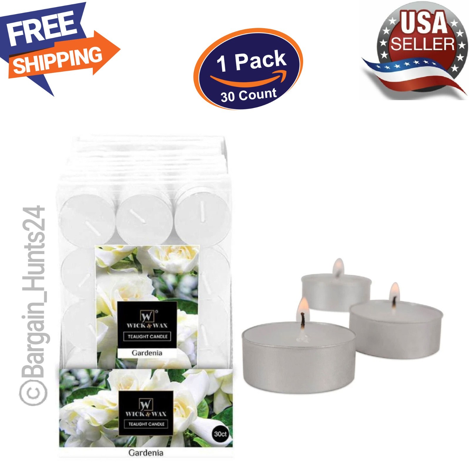 30 Count Scented & Unscented Tealight Candles Long Lasting Aromatherapy Candles