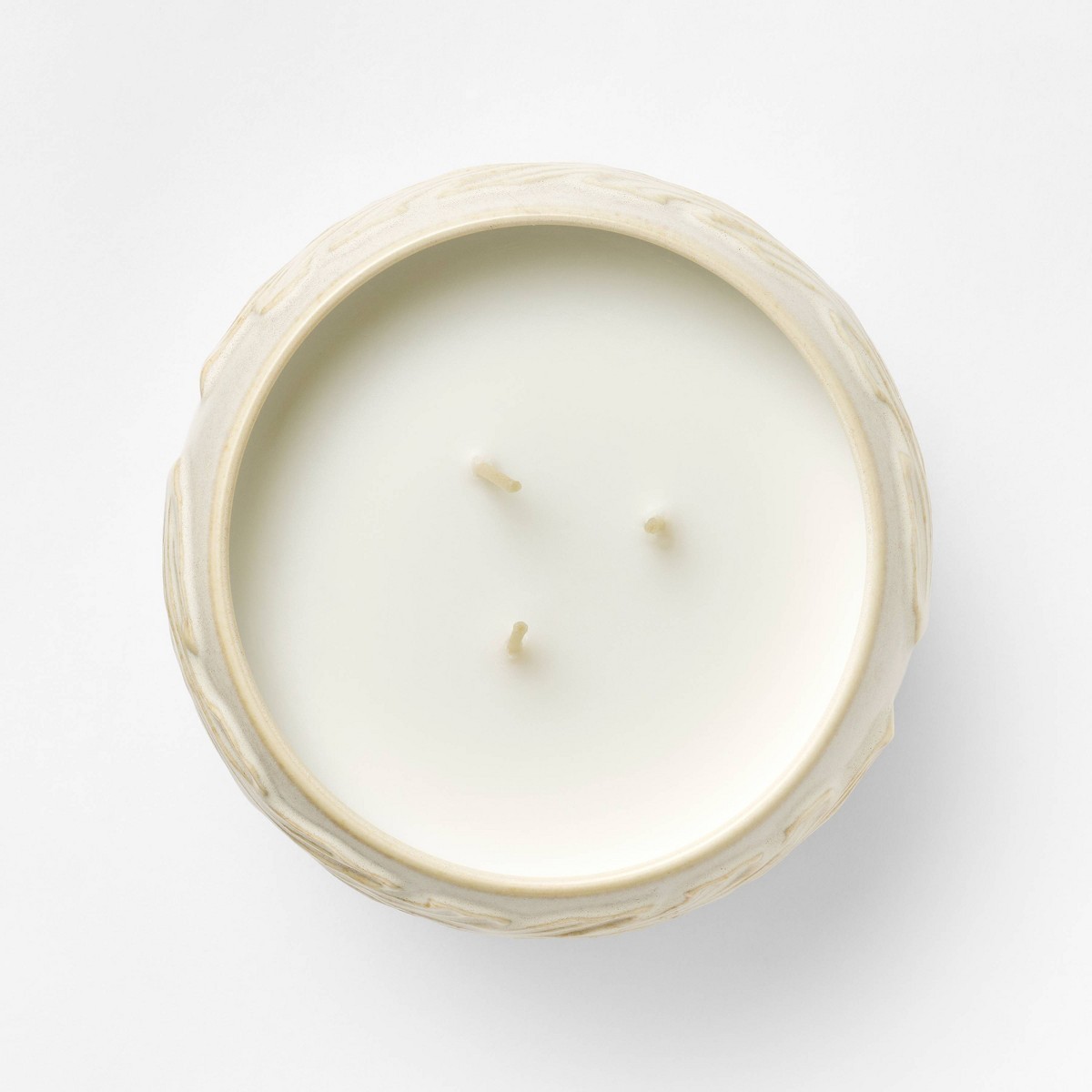 3 Wick Ceramic Botanical Black Pepper and Mahogany Jar Candle
