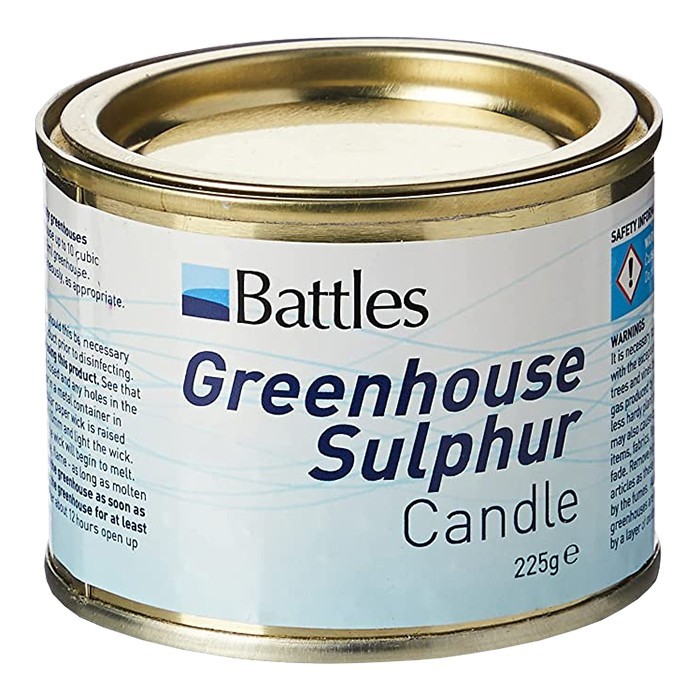Battles Sulphur Sulfur Candle 225g Kill Pests + Powdery Mildew – 1, 2 or 4 Pack!