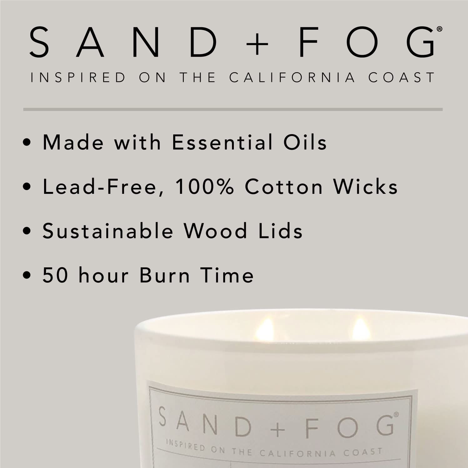 Vanilla Tobacco Scented Candle 3 Wick, 21 oz Luxury Home Decor Jar