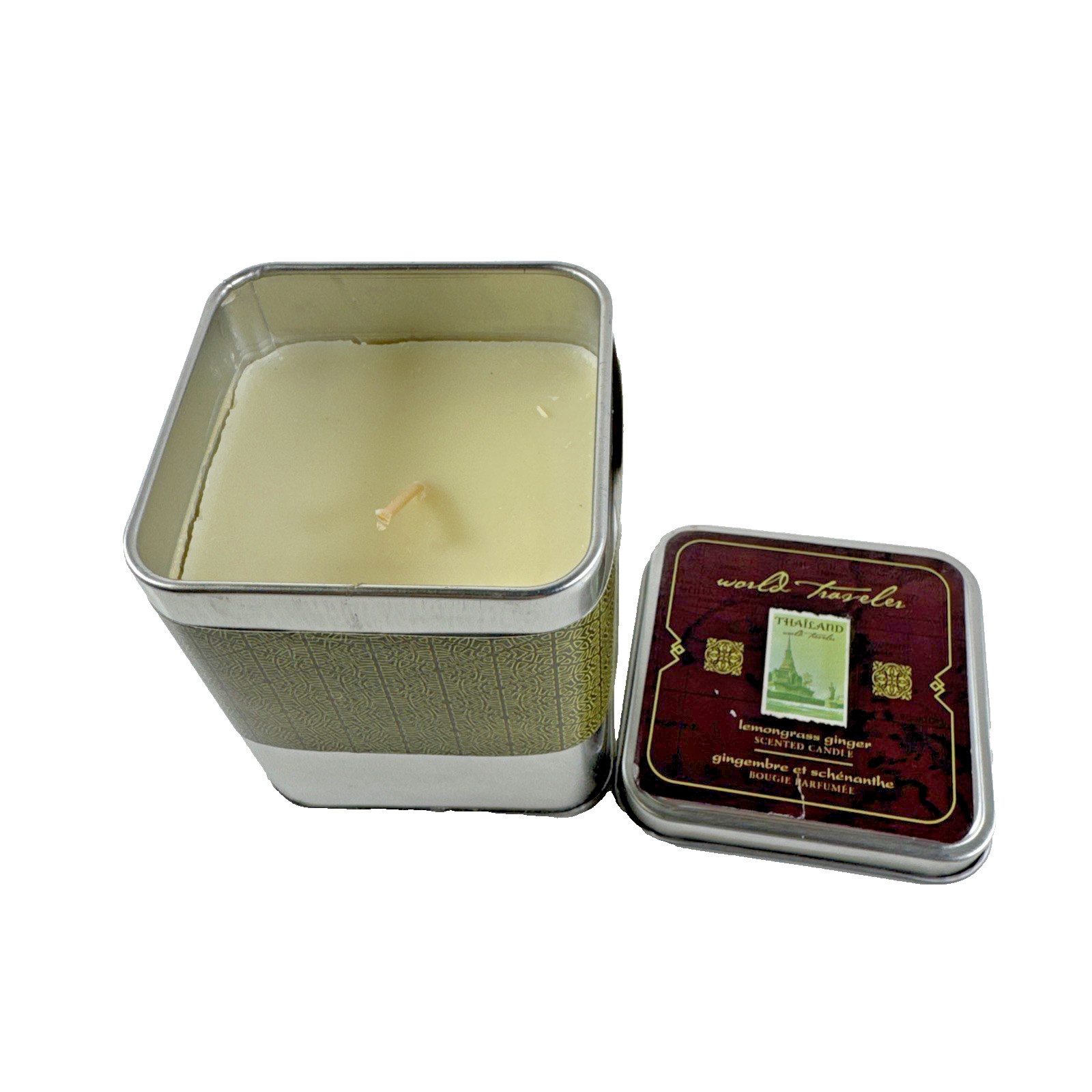 Pier 1 Imports World Traveler LEMONGRASS GINGER Candle 8Oz in Tin