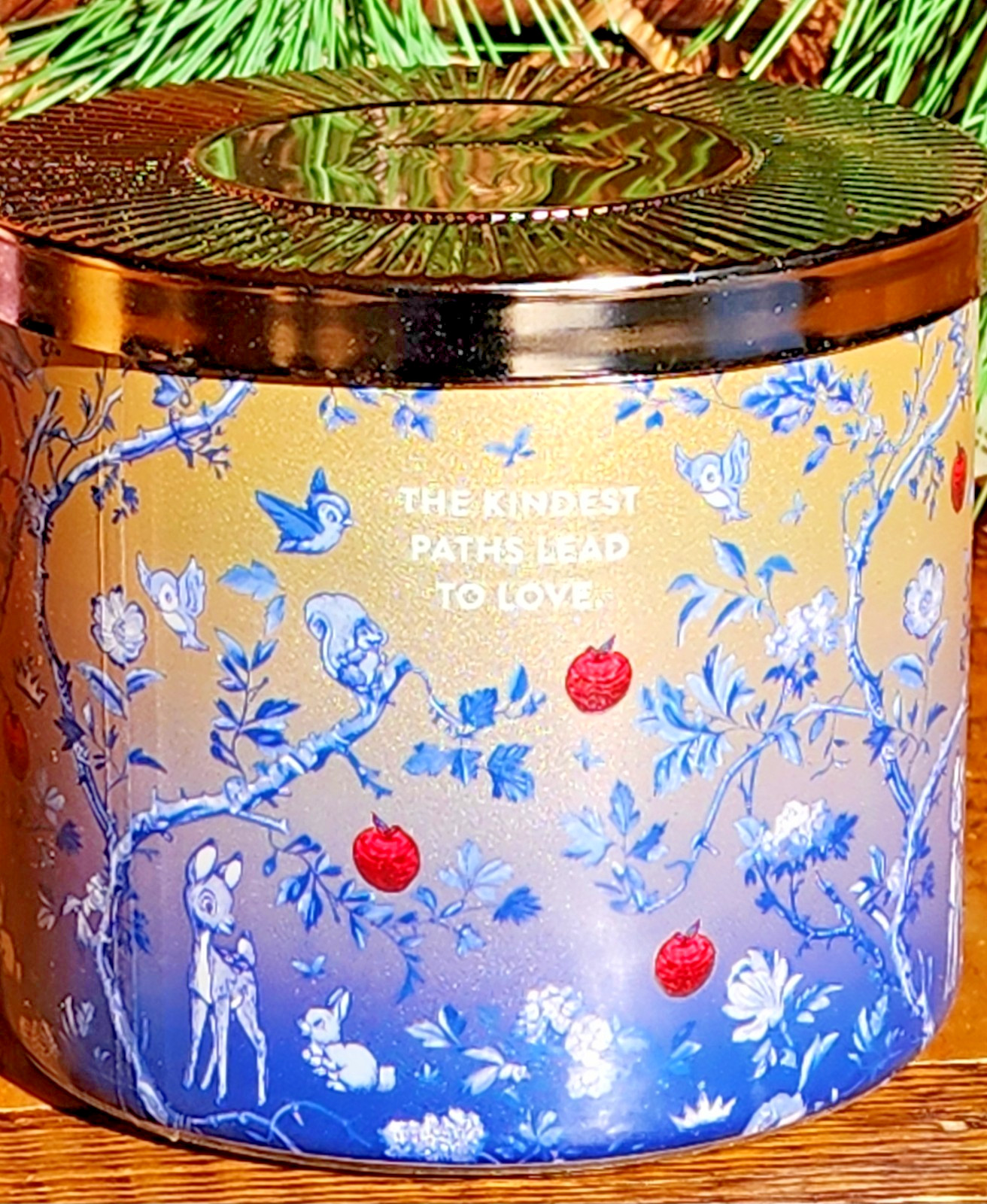 2026🏰DISNEY PRINCESS 💙🍎SNOW WHITE~3 WICK CANDLE~Bath & Body Works~SHIP FREE!