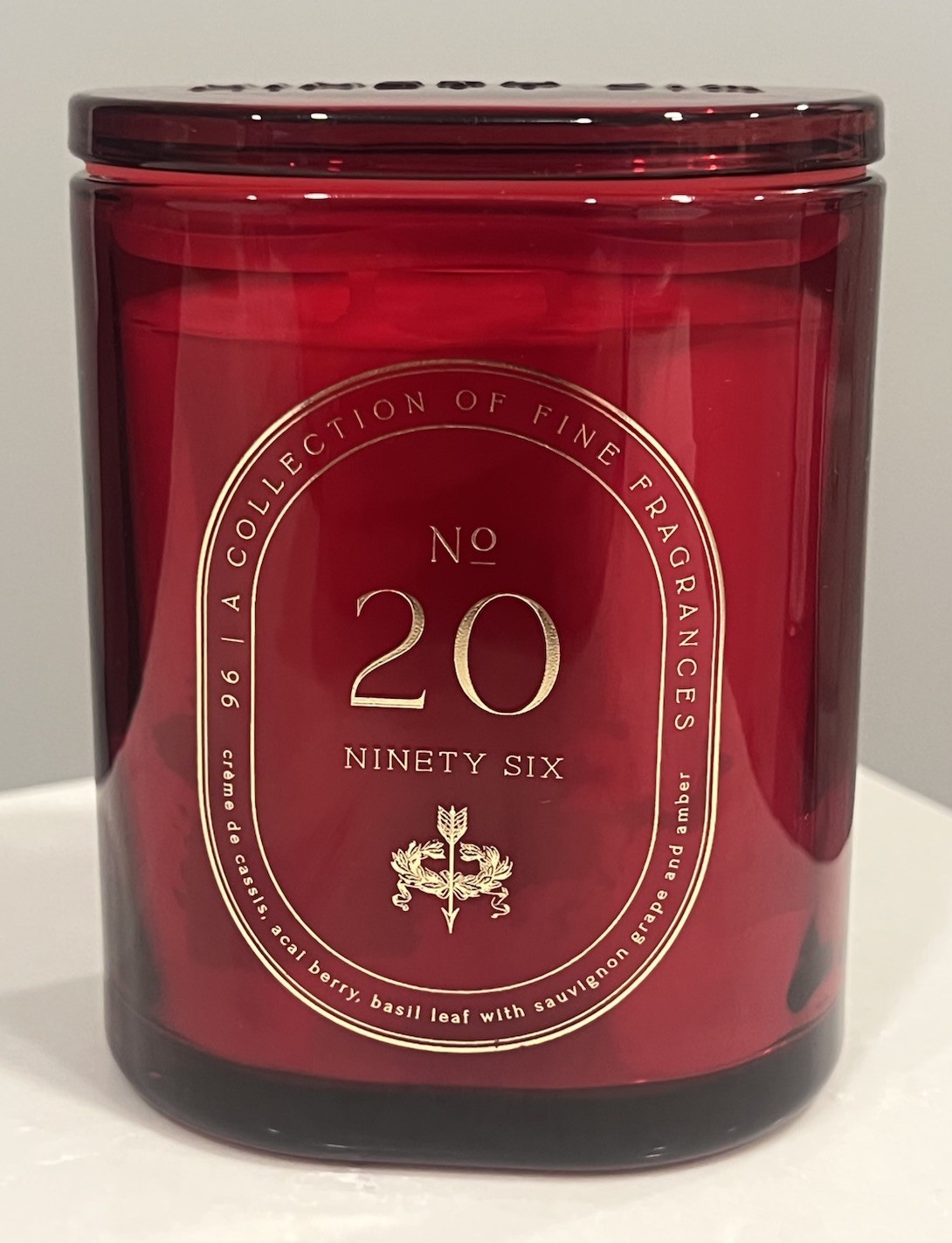 DW Home Ninety Six No. 20 Candle 10.1 oz Luxury Soy Blend | Modern Amber & Musk