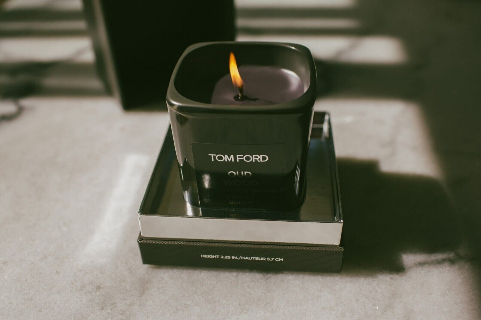 TOM FORD OUD WOOD CANDLE BOUGIE 2.25 IN / 5.7 CM NIB SEALED