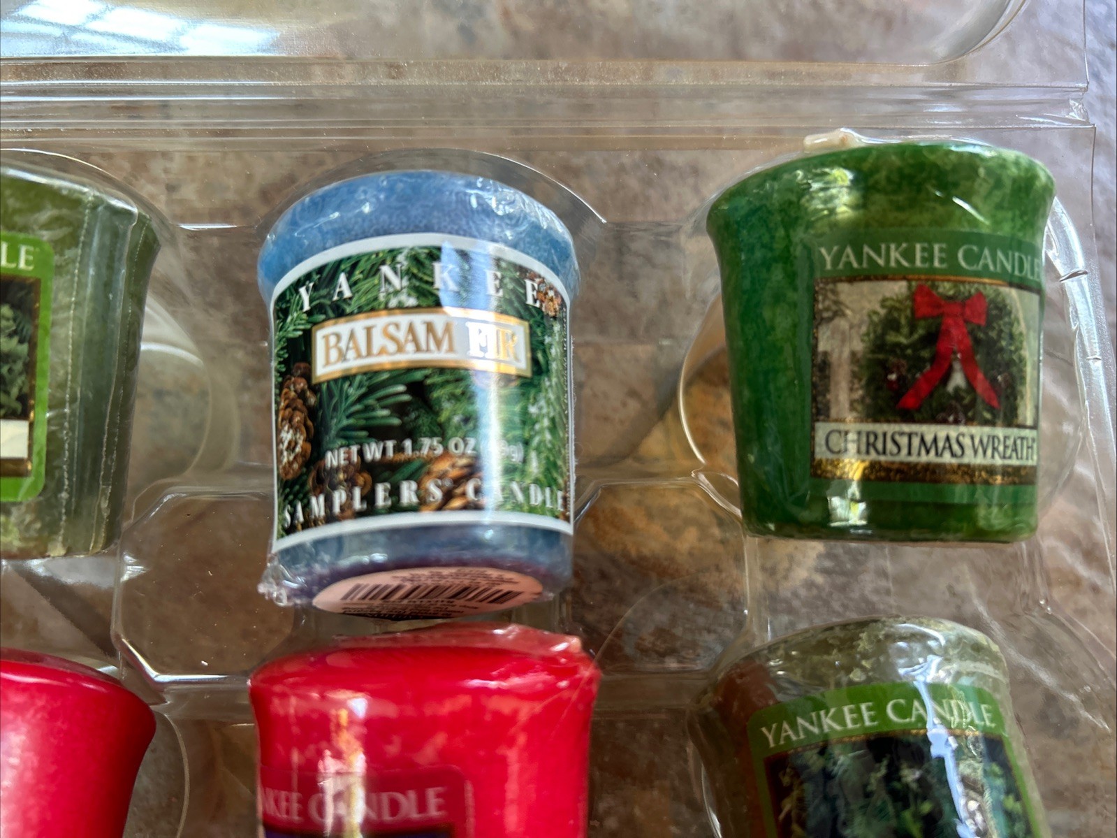 Vintage Lot Of 12 Assorted Yankee Candle Votives 1.75oz Holiday Christmas Scents
