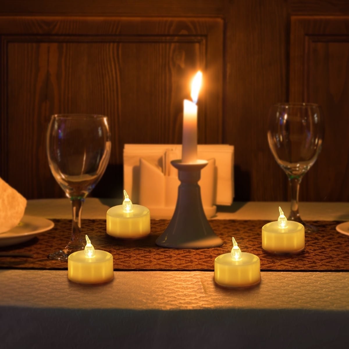 Flameless LED Tealight Candles Votive Candle Battery Operated Fake Tea Lights