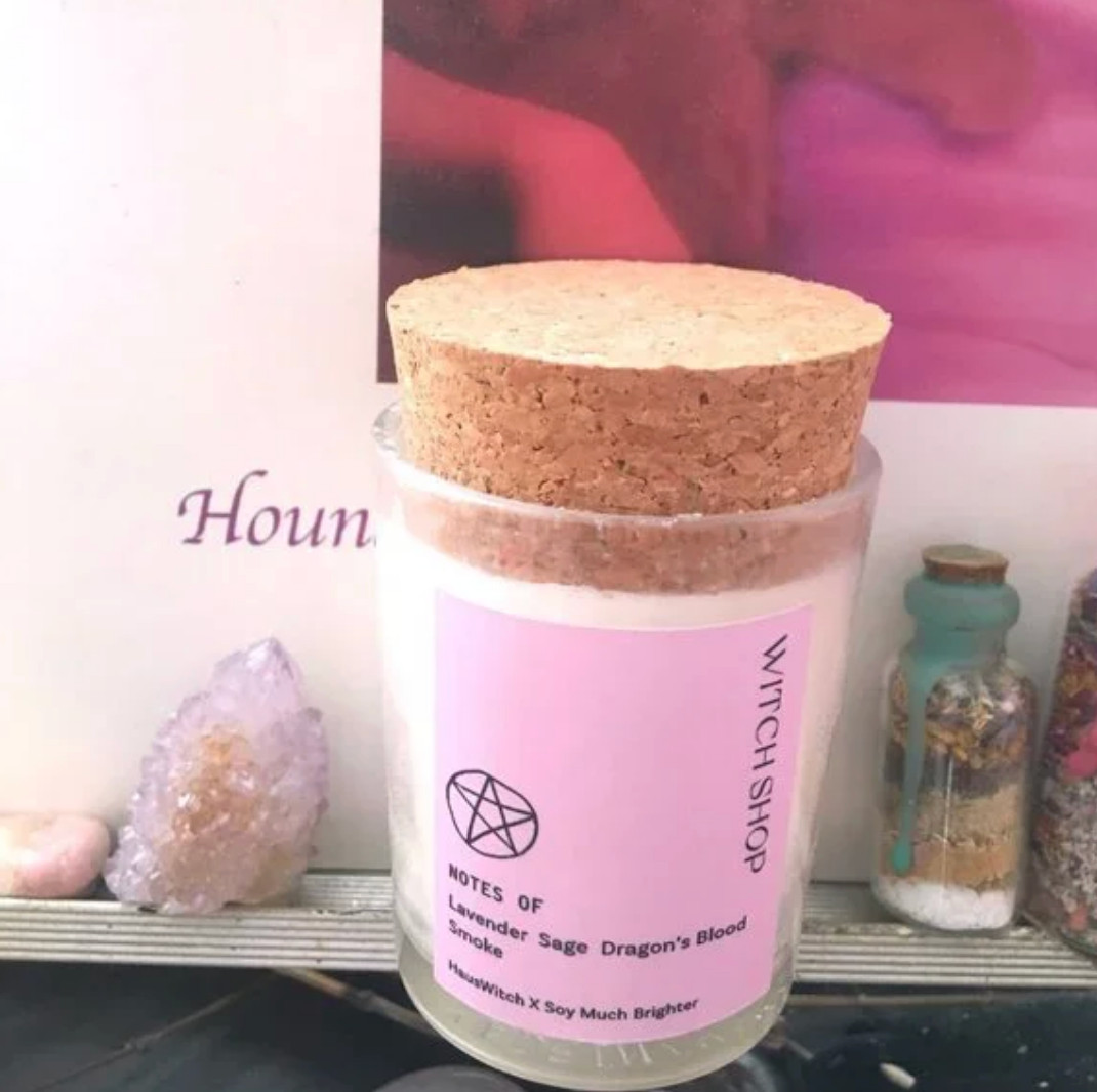 Hauswitch Witch Shop scented candle soy wax sold out on their site Salem Witch