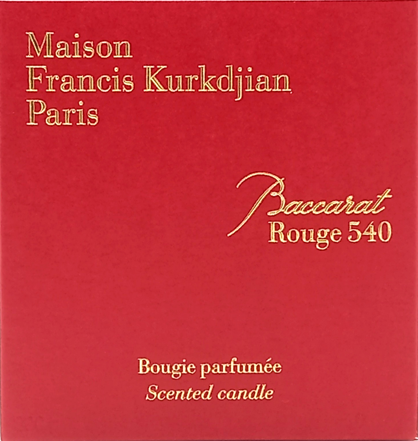 MAISON FRANCIS KURKDJIAN BACCARAT ROUGE 540 SCENTED CANDLE 10.6 Oz / 300 g NEW!