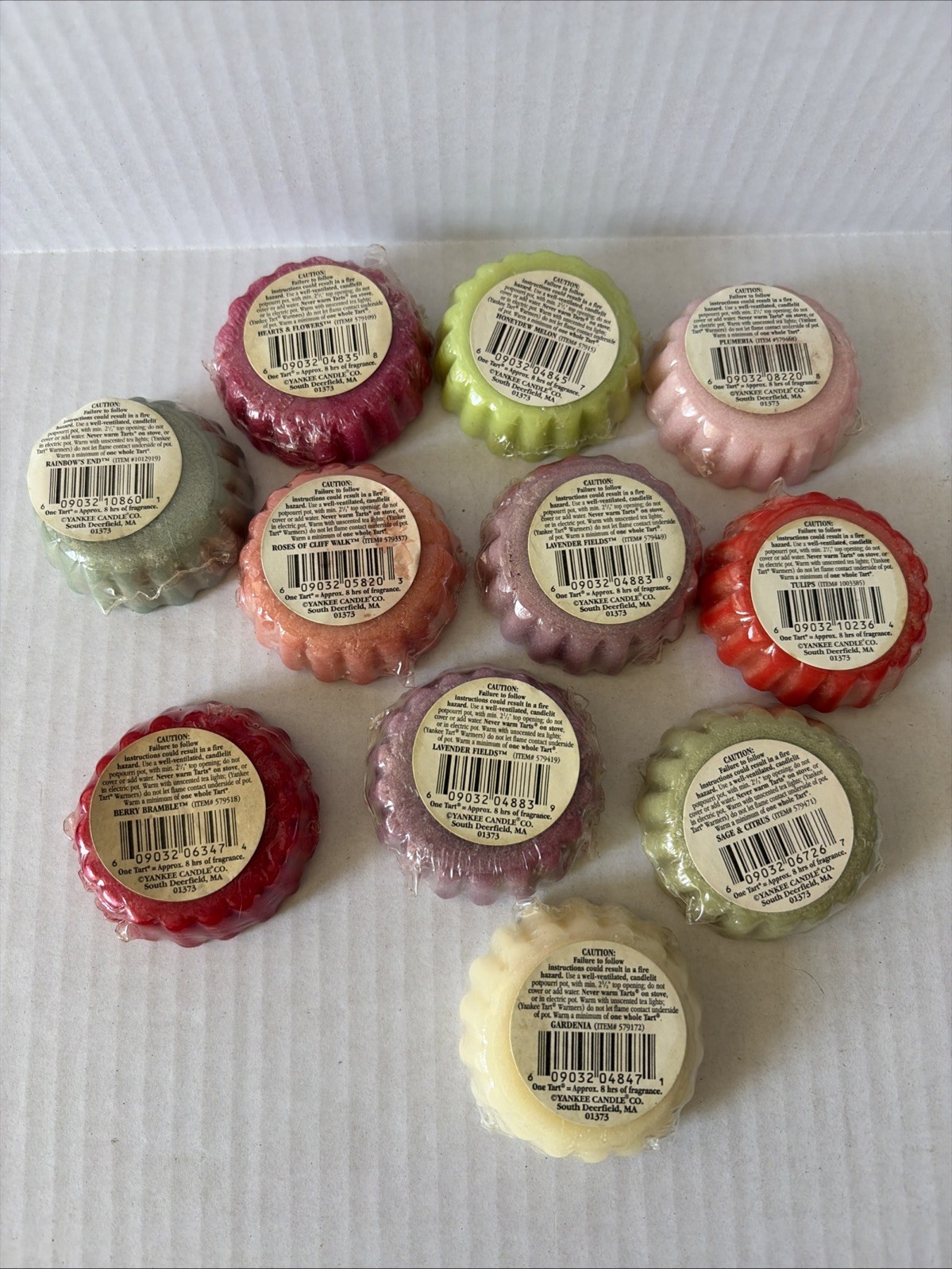Yankee Candle Tarts Wax Melts Potpourri 11 Piece Lot Lavender Berry Tulips Sage