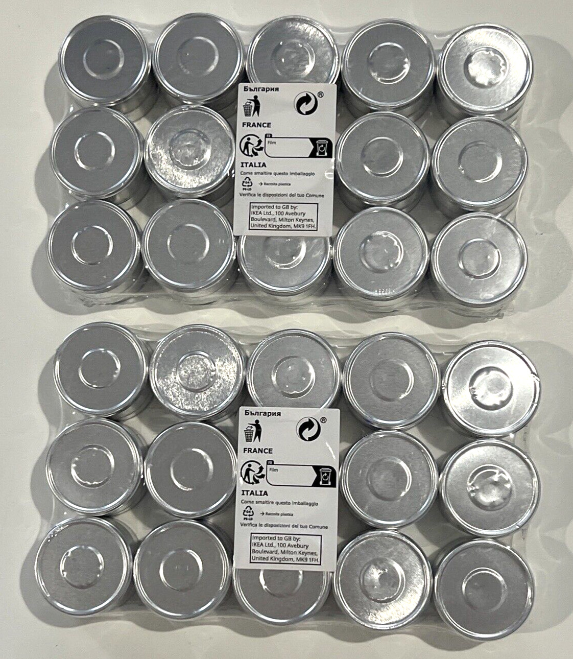 60x IKEA Kopparlonn Candle Scented Tealight Almond & Cherry/Blue 905.516.10