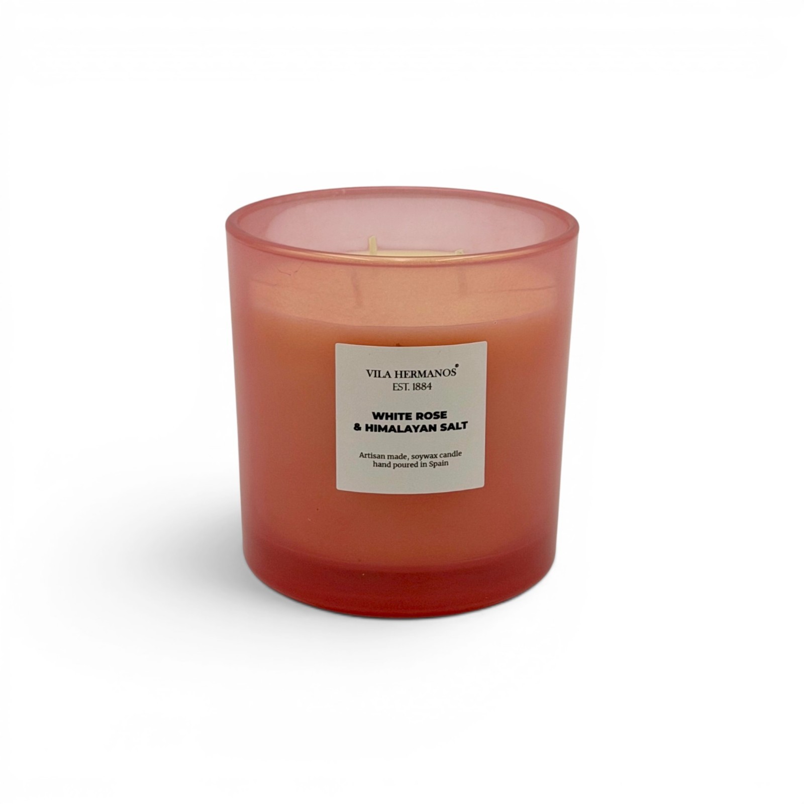 Vila Hermanos White Rose & Himalayan Salt Scented Candle Large 3-Wick 500g