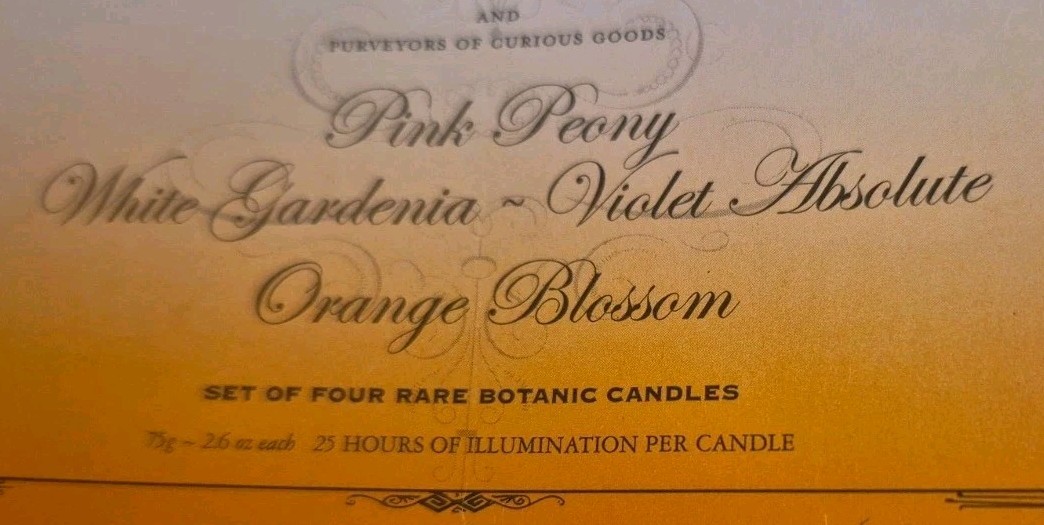 D.L. & Co Modern Set Of 4 – Different Scents 2.5″T