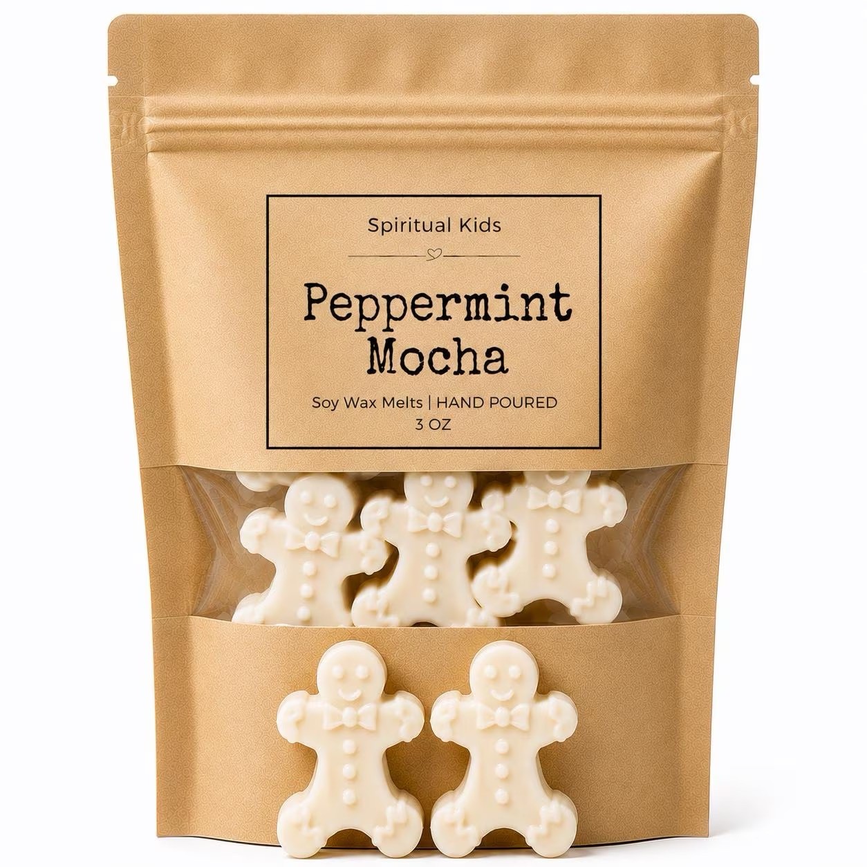 Gingerbread Shaped Soy Wax Melts 3.2oz | Food Scented | Holiday Scents |