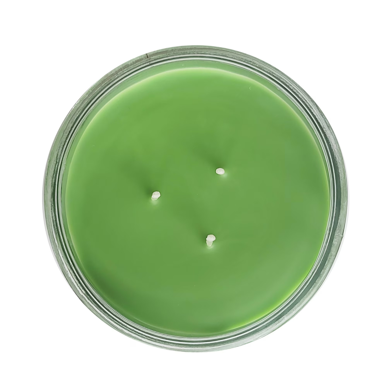 Pack of 2 Sweet Apple 3-Wick Scented Glass Jar Candles, Green, 11.5 oz Each…..