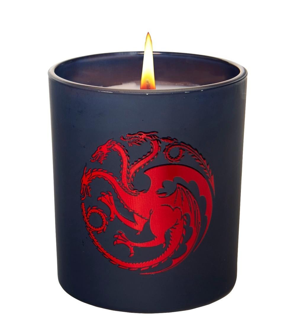 Insight Editions Game of Thrones: House Targaryen Large Glass Candle