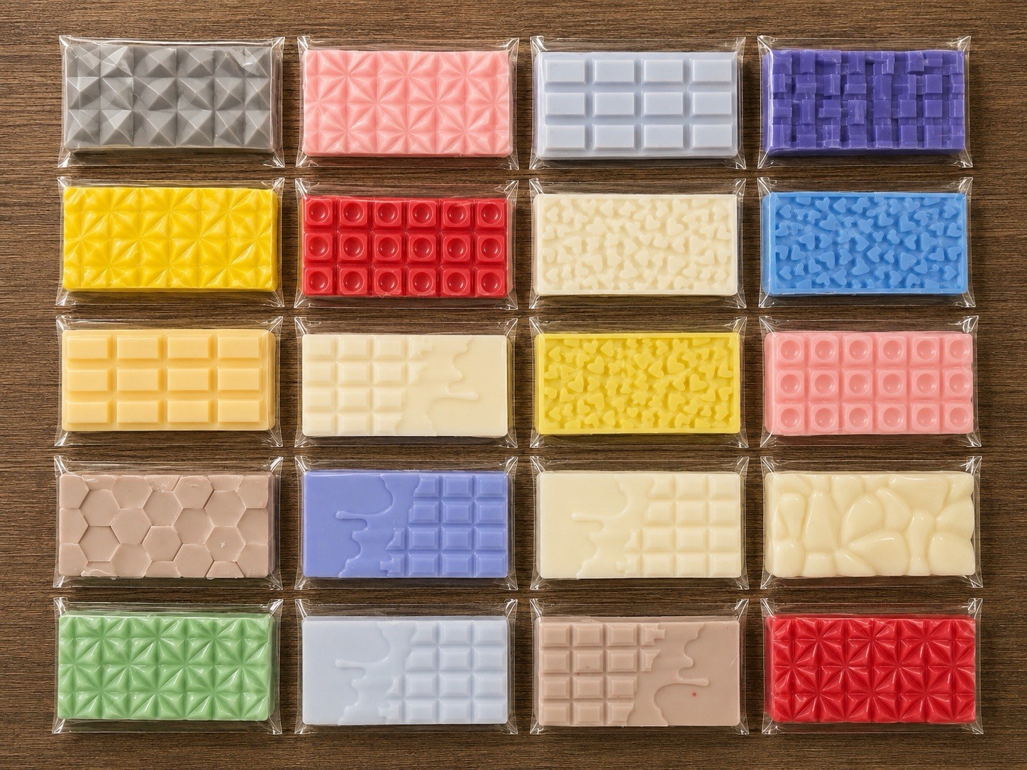 Wax Melt Samples-20 Scents-Wax Melt Mini Snap Bars-Candles-tarts Set 201