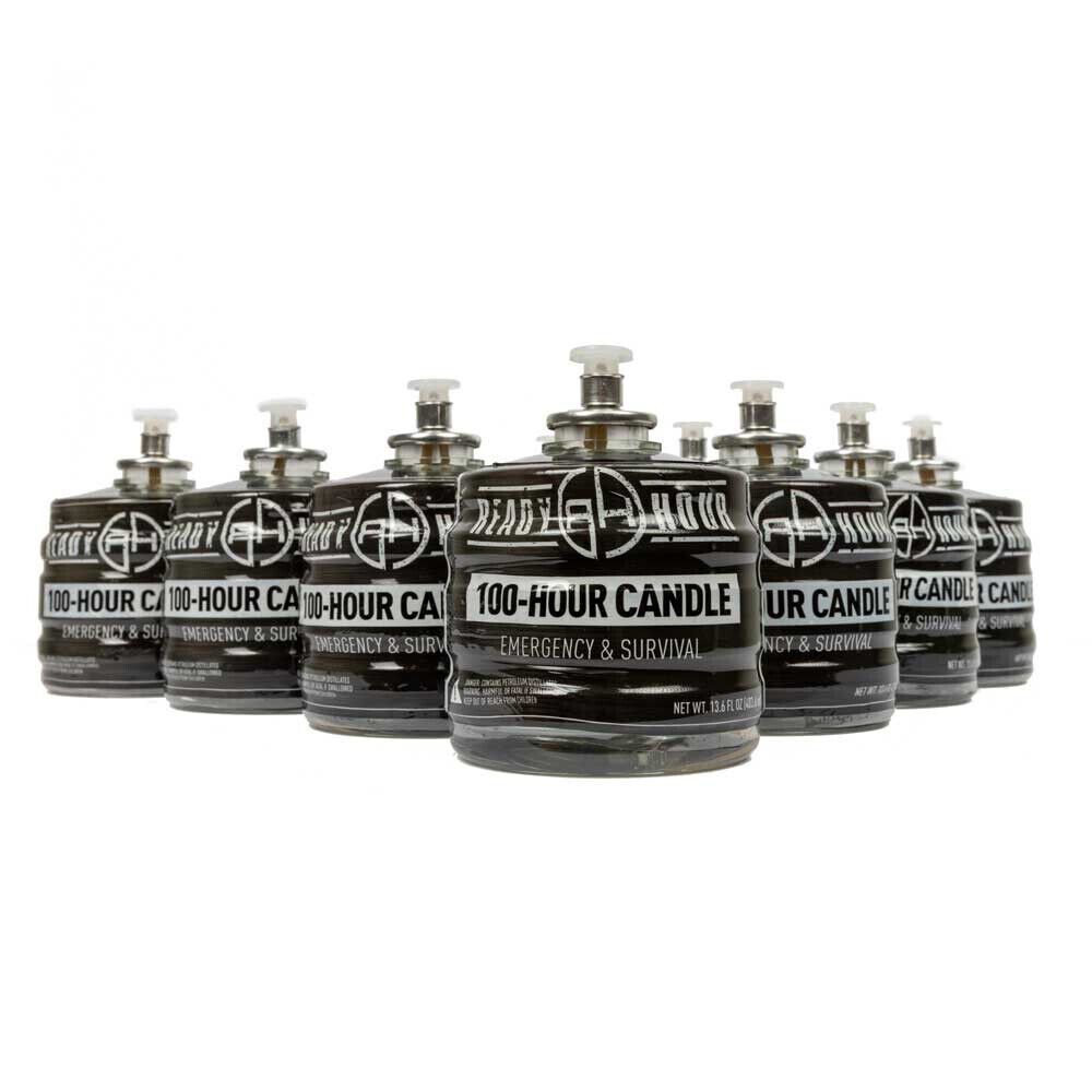100 Hours Candle Safe Clean-Burning Odorless & Smokeless Emergency Long Term Use