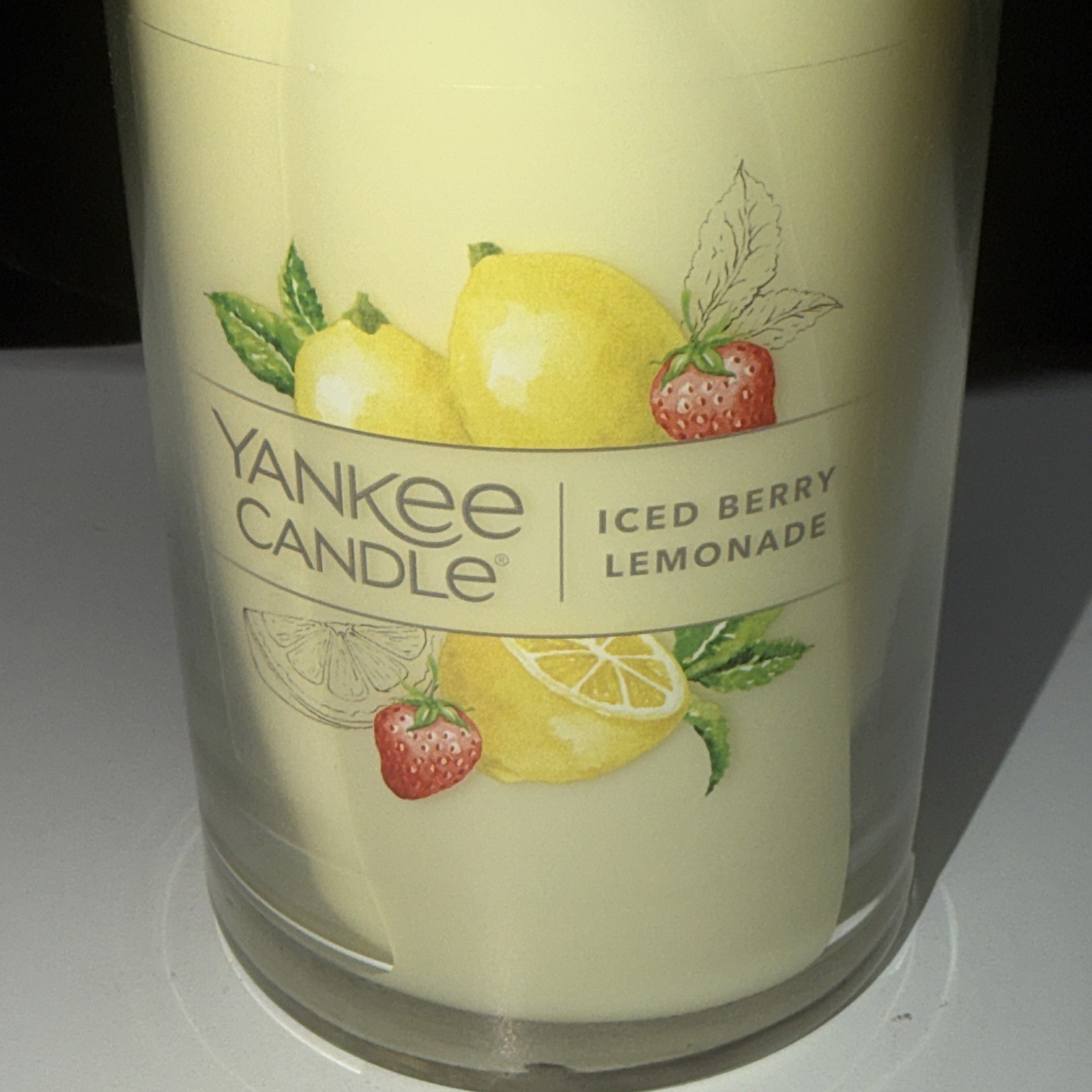 LOT OF 2-NEW-Yankee Candle ICED BERRY LEMONADE Large 14.25oz