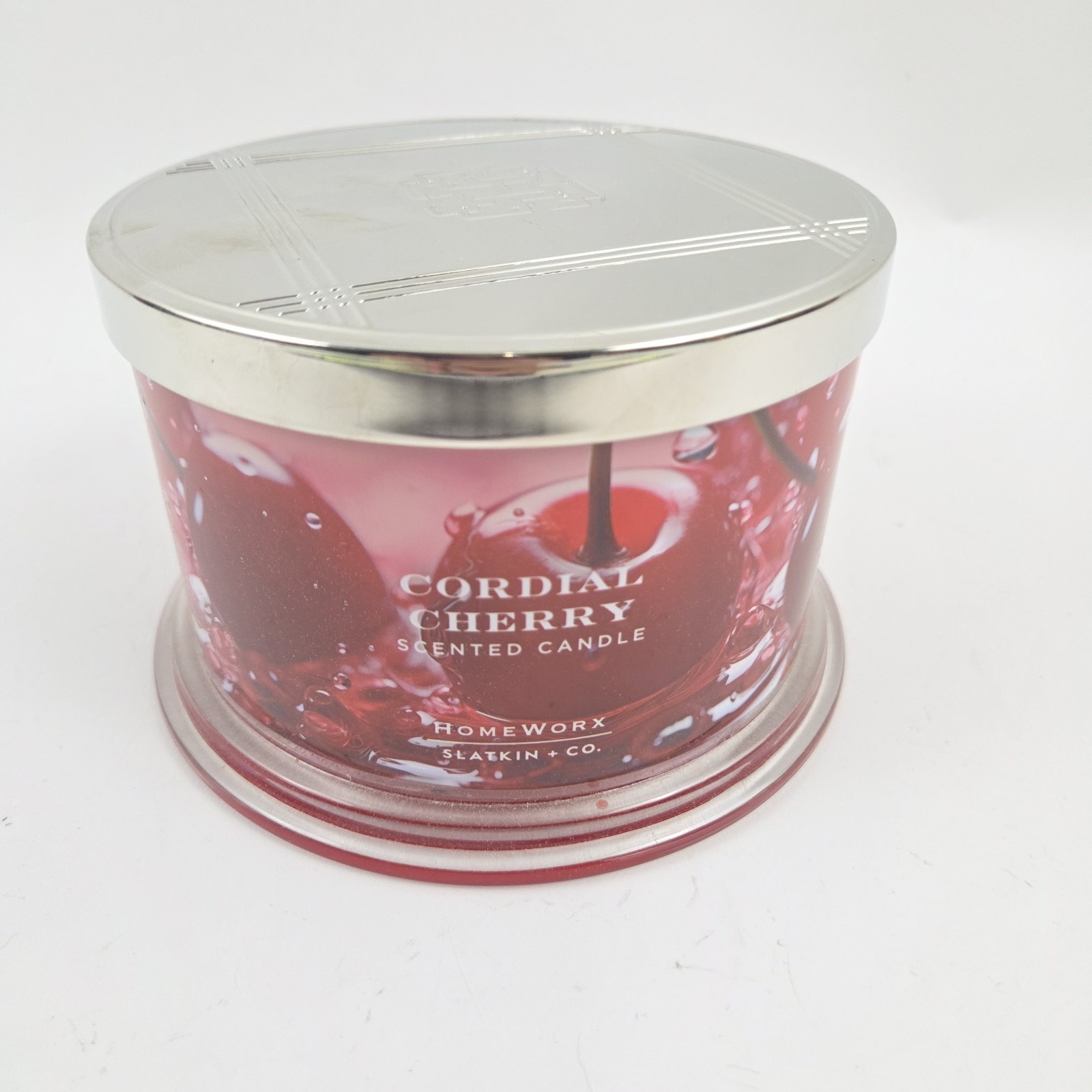 HOMEWORX By Slatkin + Co 4 Wick 18 oz Candle Cordial Cherry