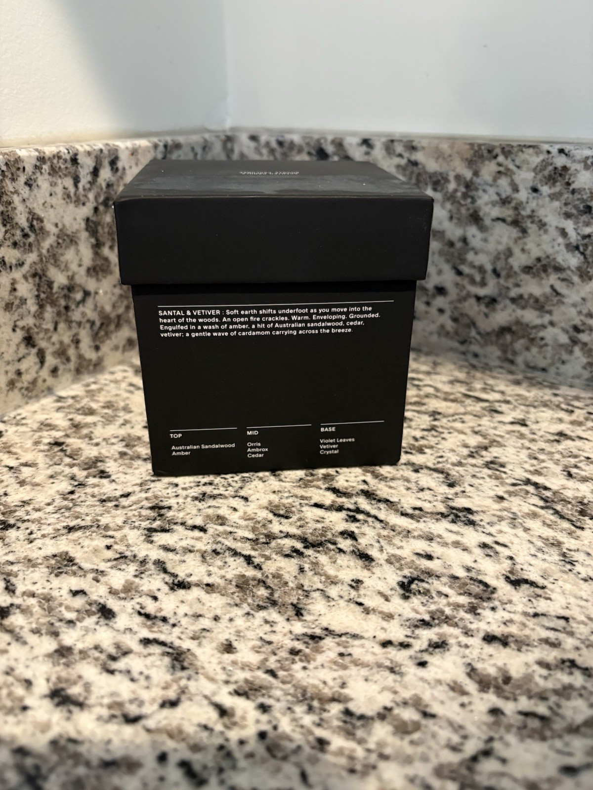 Salt & Stone Santal And Vetiver Scented Candle 8.5 oz NEW In Box
