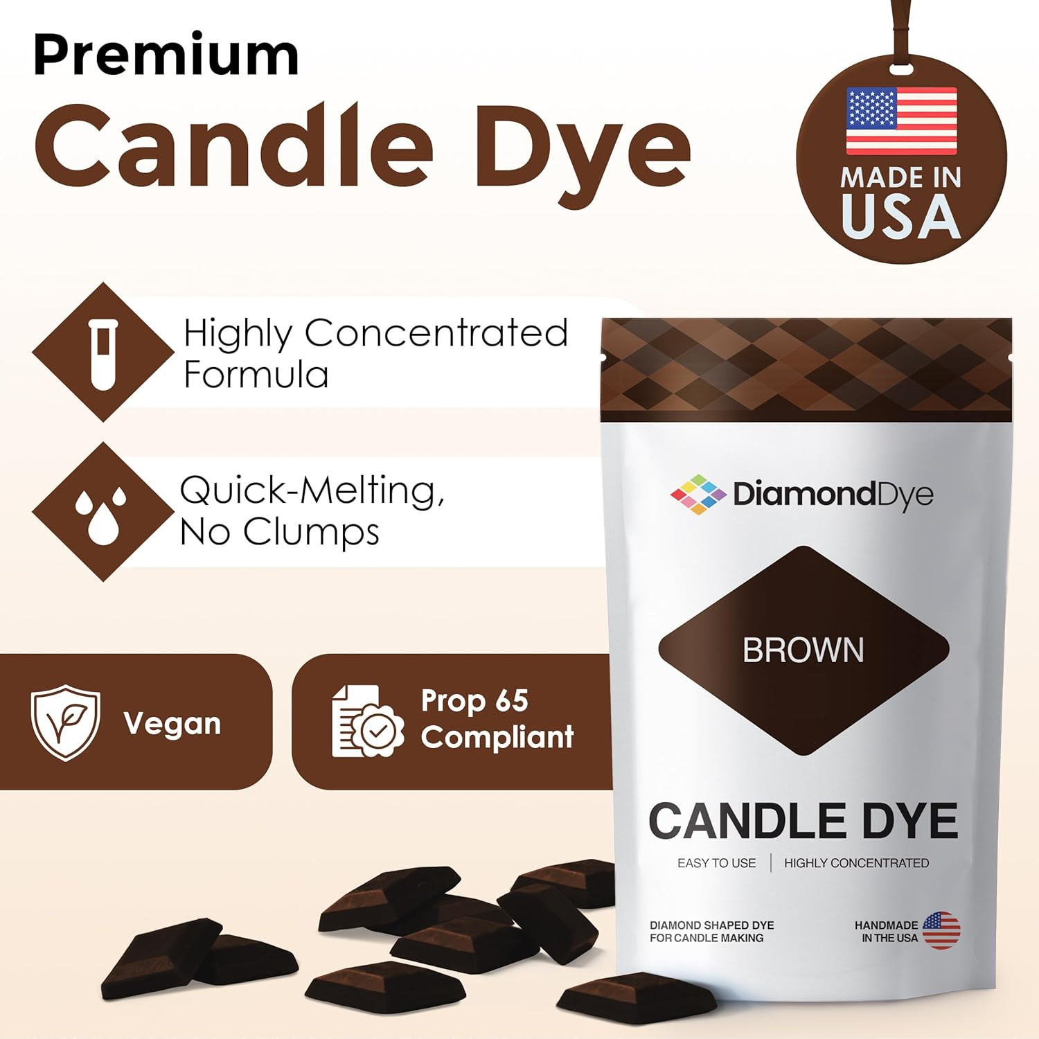 Brown Candle Dye – Made in The USA – Safe and Easy to Use – Premium Candle Makin
