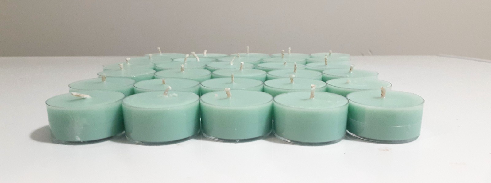 25 TEA LIGHTS CHOCOLATE CANDY CORN HIGHLY SCENTED HANDMADE SOY WAX