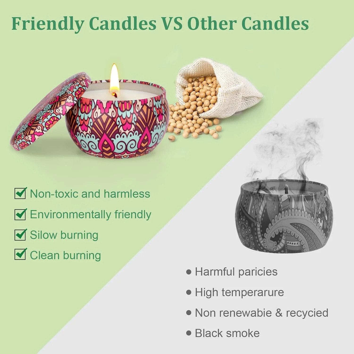 Scented Candles Gifts for Women 4 Pack Aromatherapy Candle Up to 90 Hours Home S