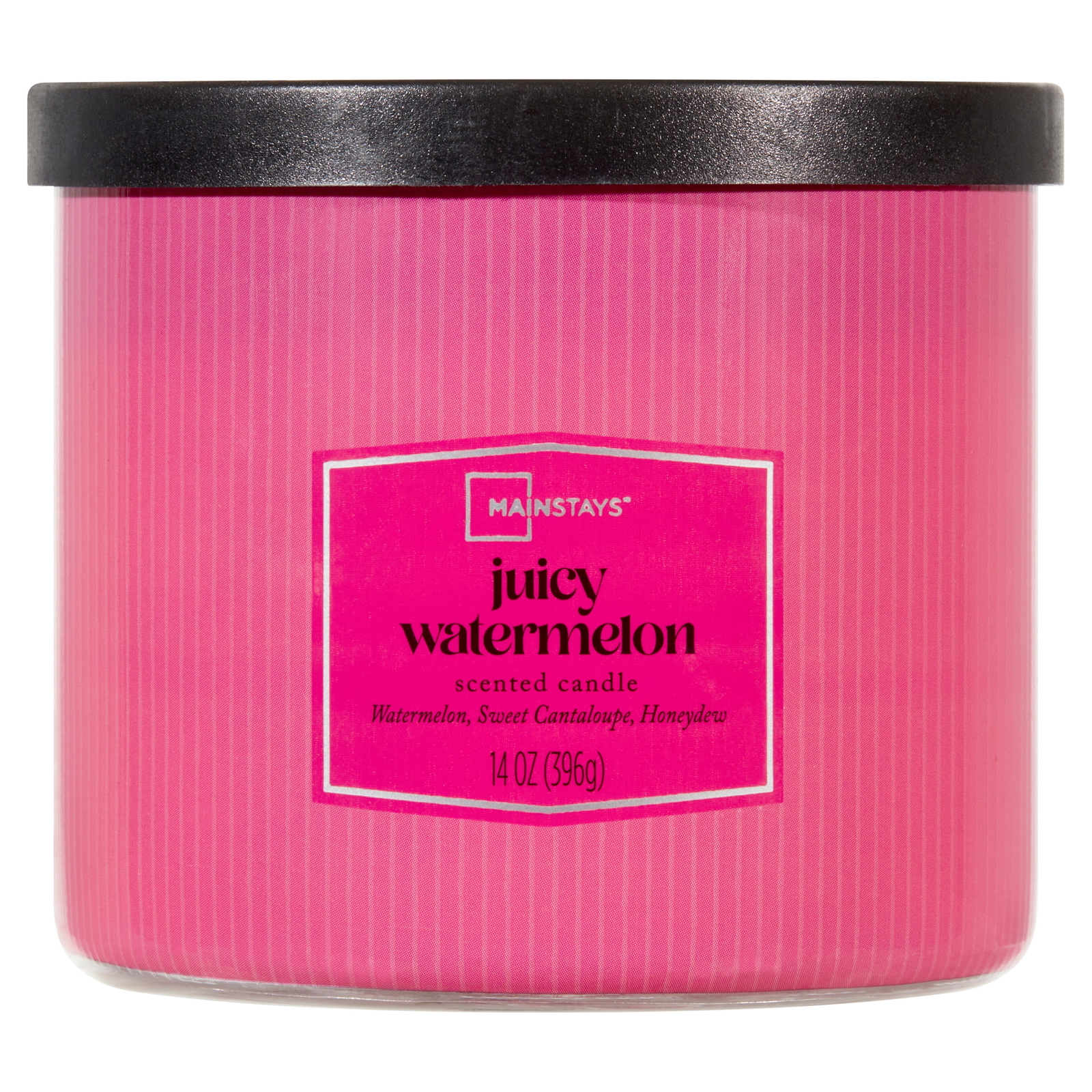 (2 pack) 3-Wick Textured Wrapped Juicy Watermelon Scented Candle, 14 oz