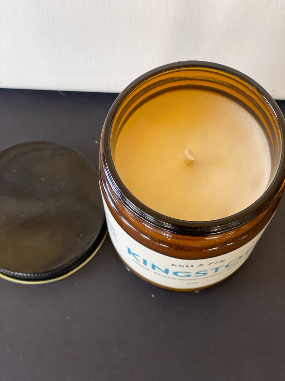 Fir & Ash Kingston Soy Candle, 55 hrs burn time, Balsam Wood, Citrus, Rosemary