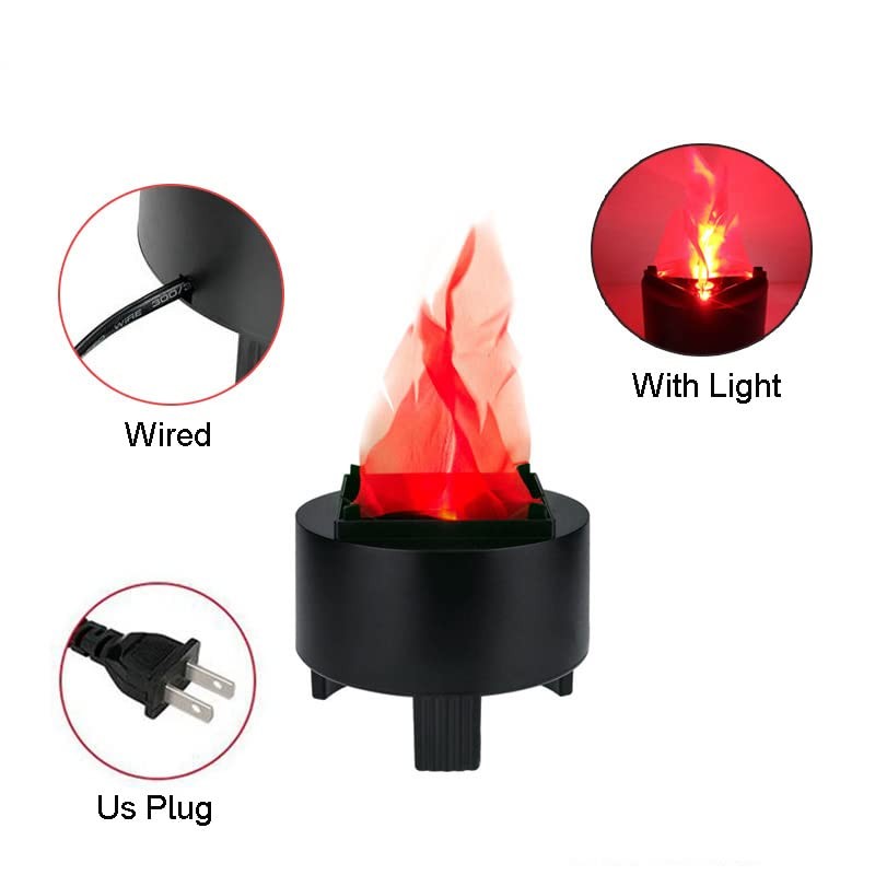 3D LED Fake Fire Flame Light, Artificial Flickering Flame Lamp Bulb Electric …