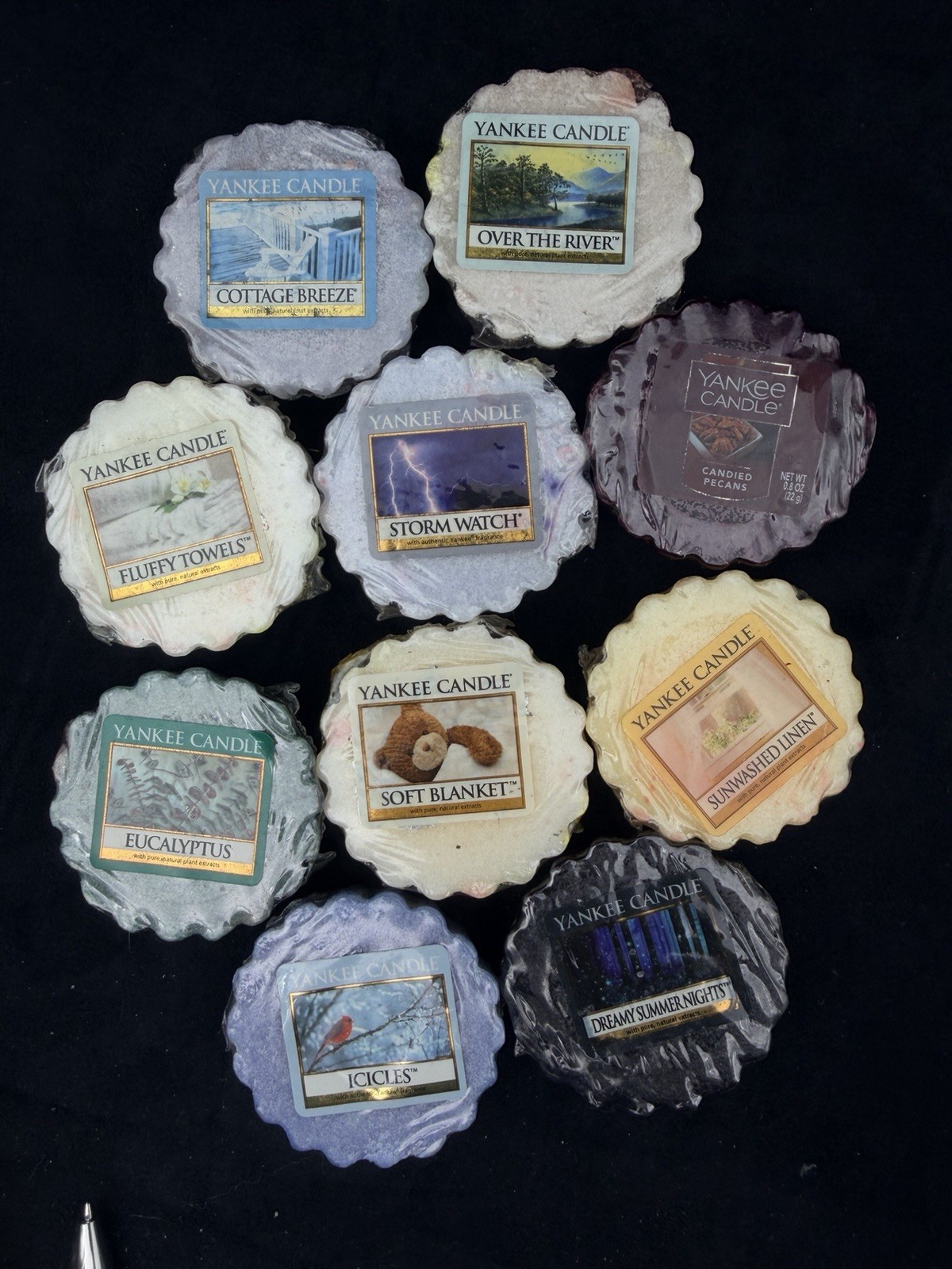 Yankee Candle Wax Tarts Lot 10 Retired Fresh Clean Vintage Scents Sealed