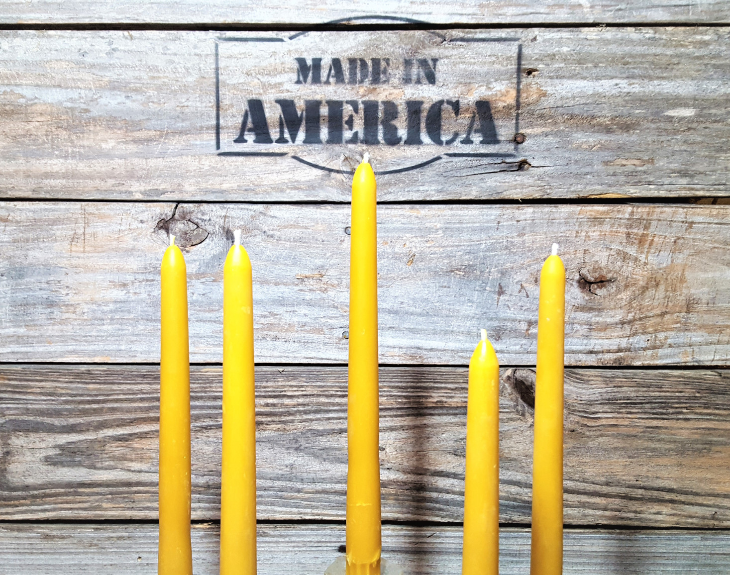 48 -12″ 100% Pure American Beeswax Standard Taper Candles NO Additives Ever