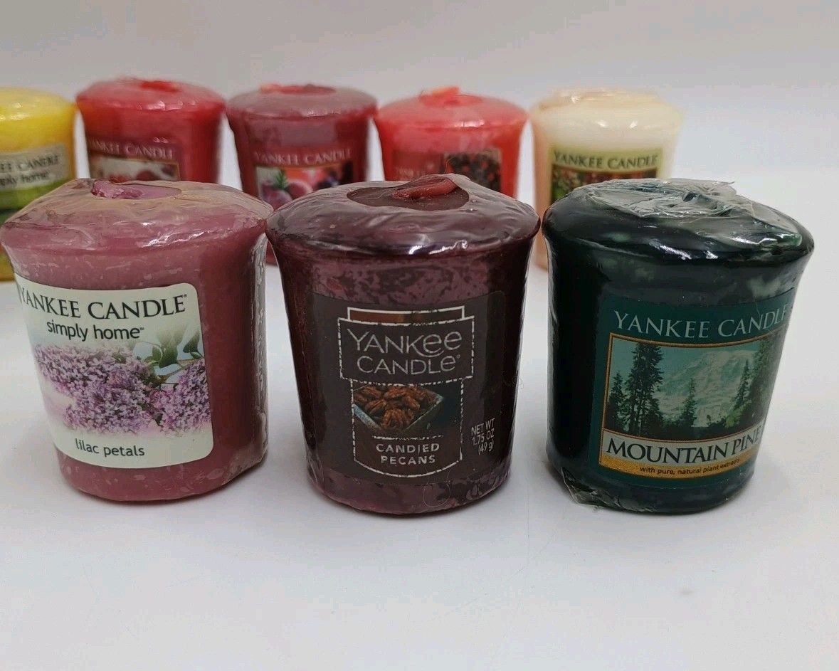 Yankee Candle Votive Sampler Lot Of Nine 1.75 oz Small Candles Assorted – New
