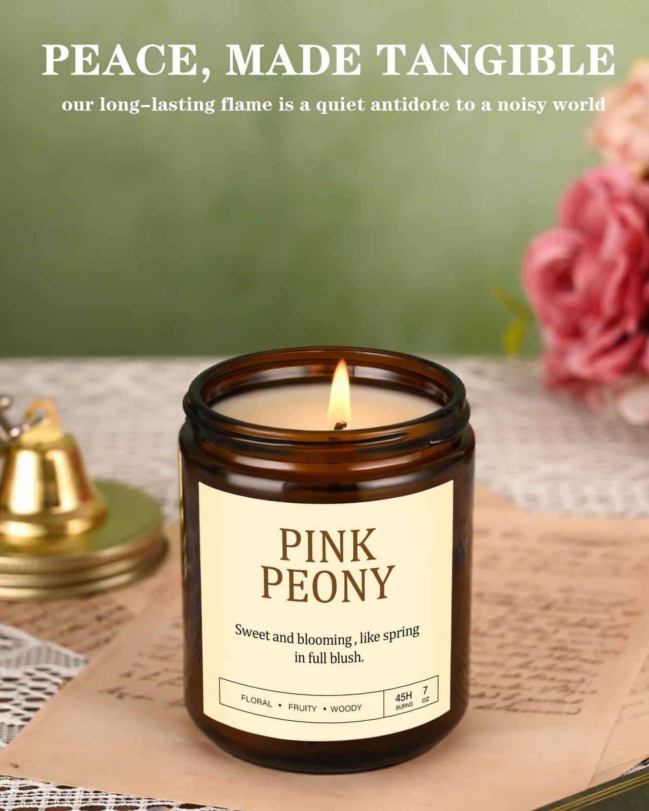 4 Pack Scented Candles for Women: 28oz Natural Soy Candles for Home Scented, Up