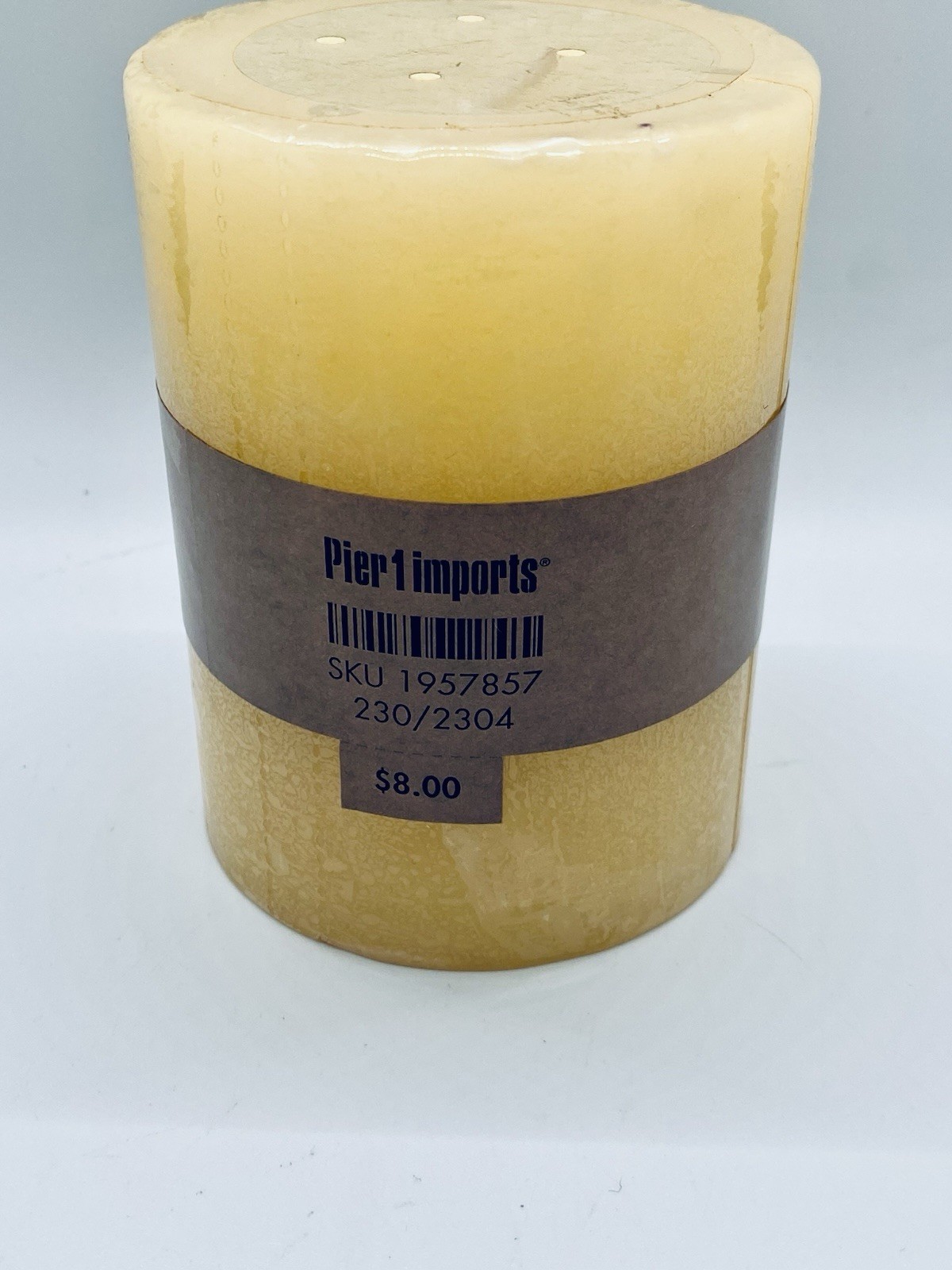 Pier 1 Imports Buttercream Vanilla 3″x 4″ Candle Pier One New In Packaging