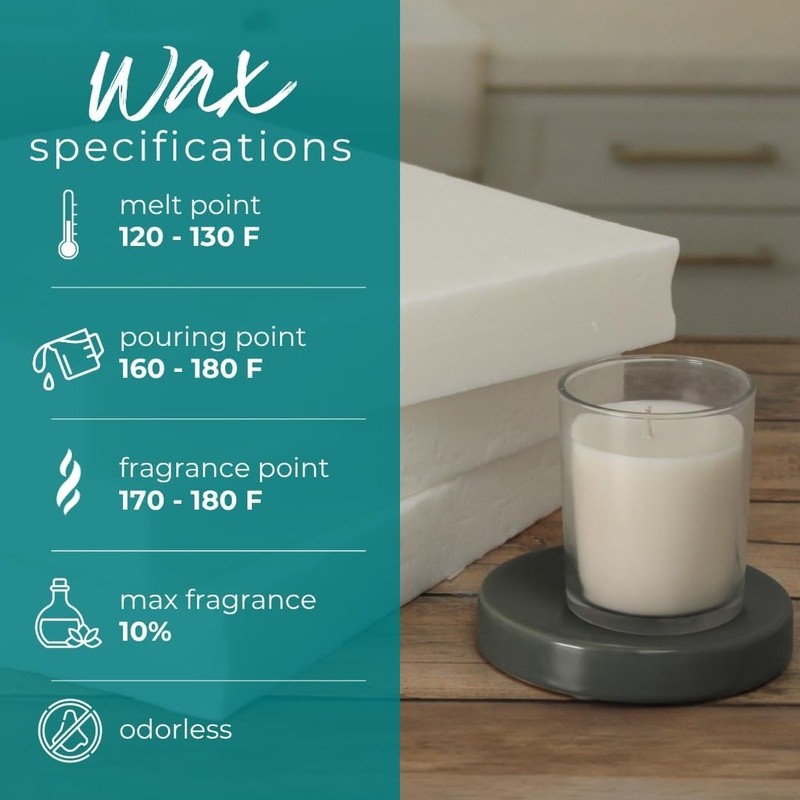 Coconut Soy Wax Bulk Natural Unscented Candle Making Aromatherapy Safe Use